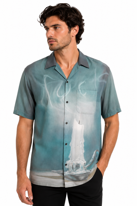 SUPREME - 2026 Rayon Print Shirt, Size Large