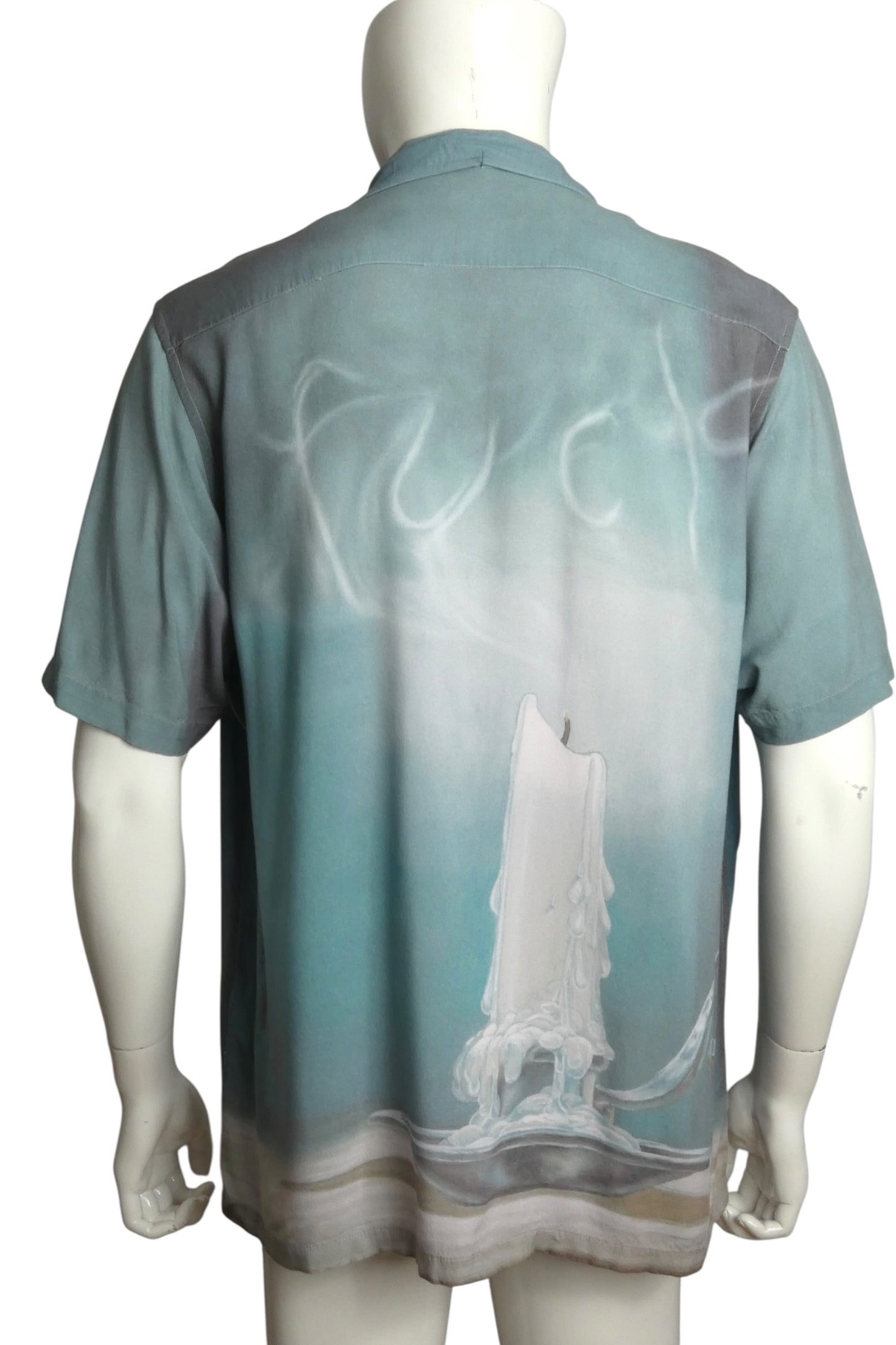 2026 Rayon Print Shirt, Size Large