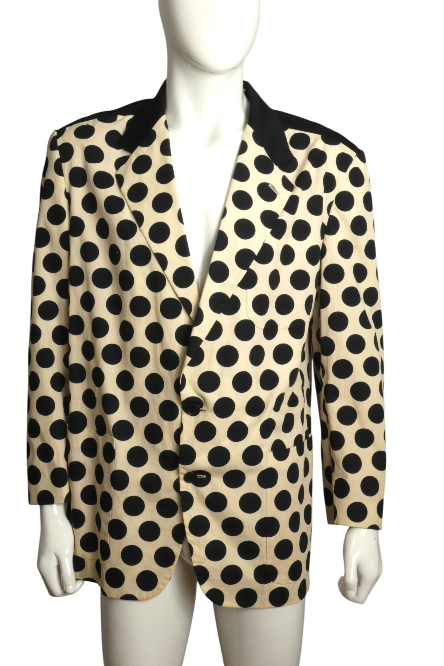 1990s Polka Dot Blazer, Size XL