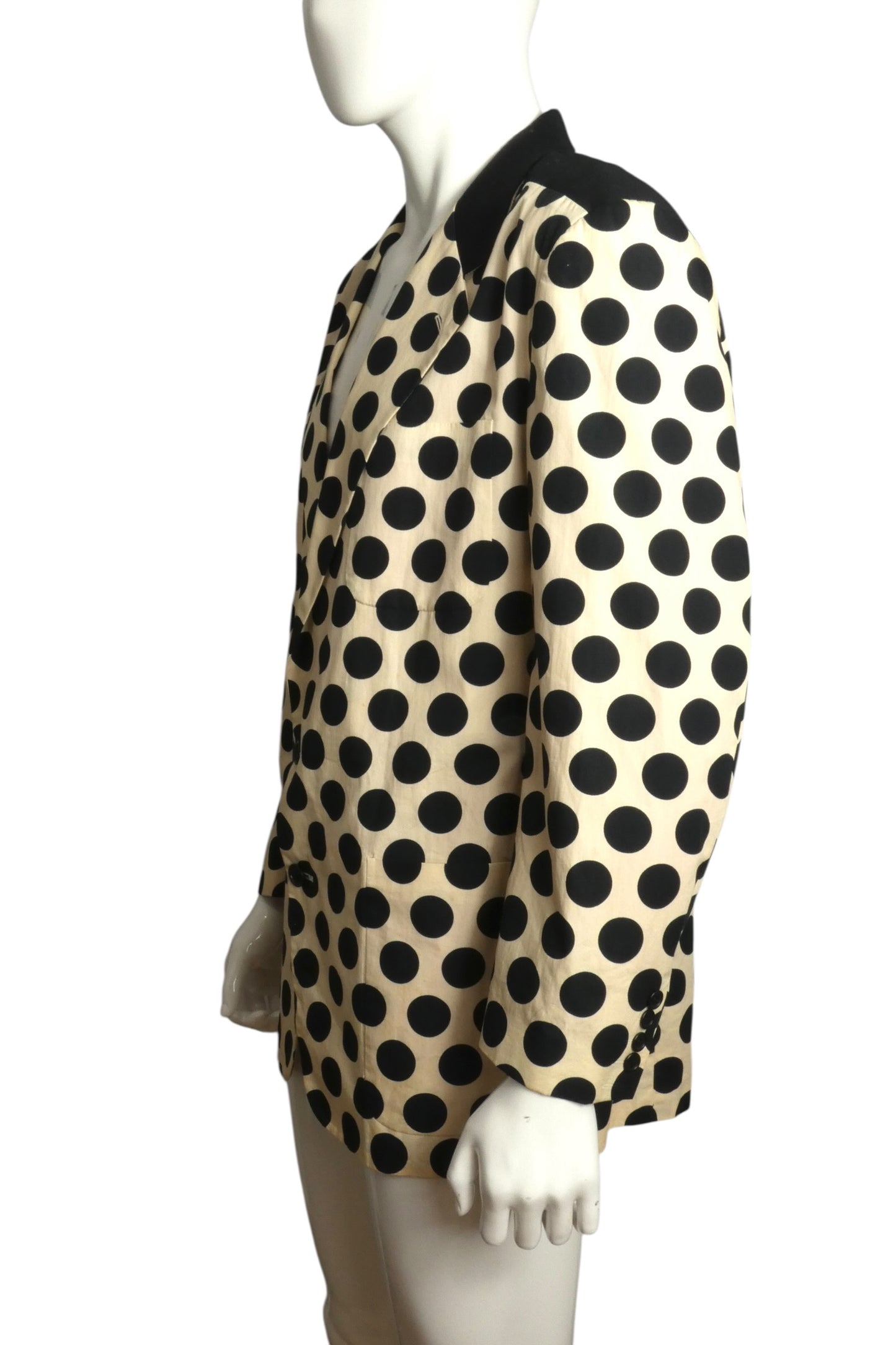 1990s Polka Dot Blazer, Size XL
