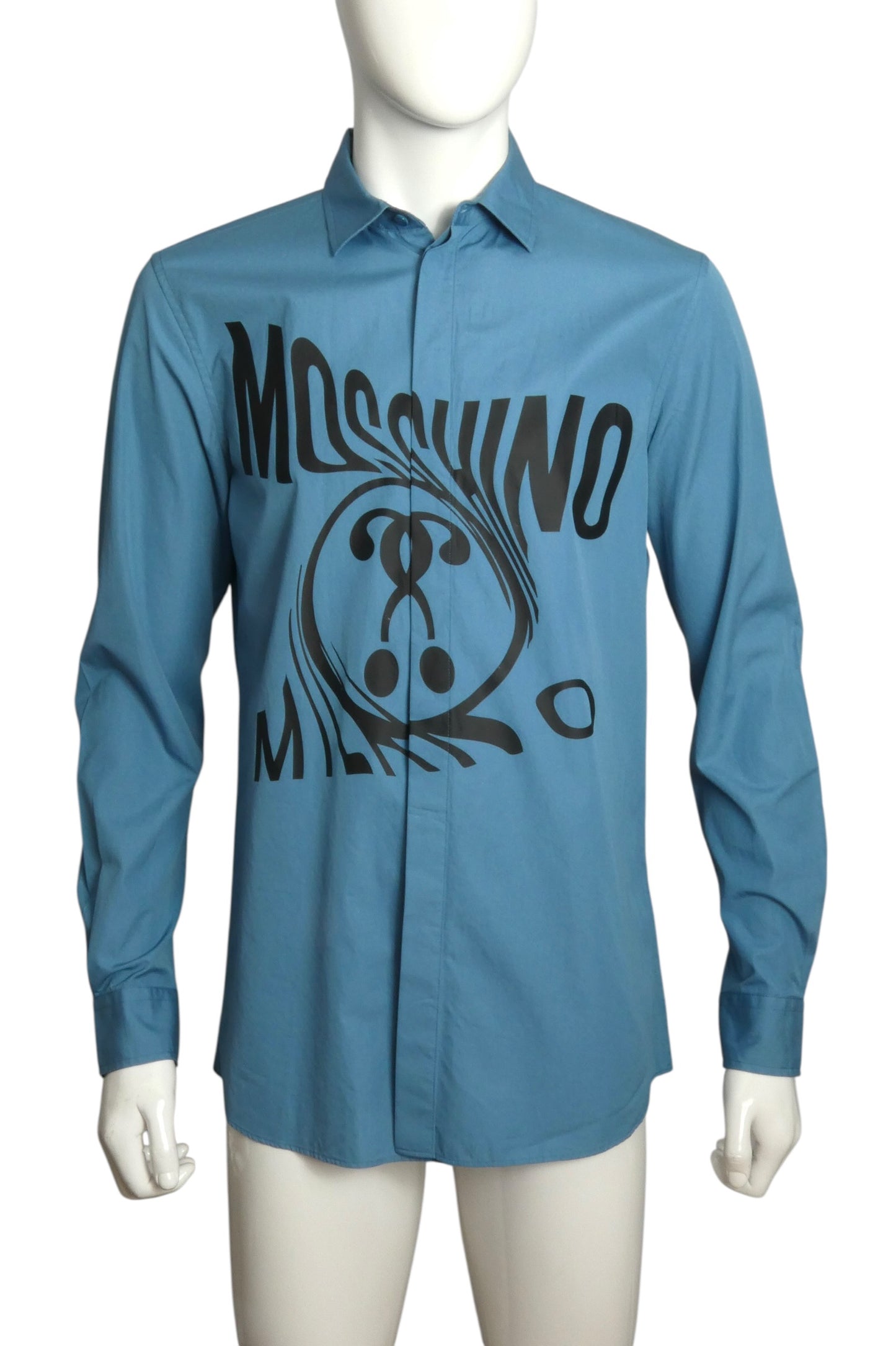 2020 Blue Swirling Logo Shirt, Size-Medium