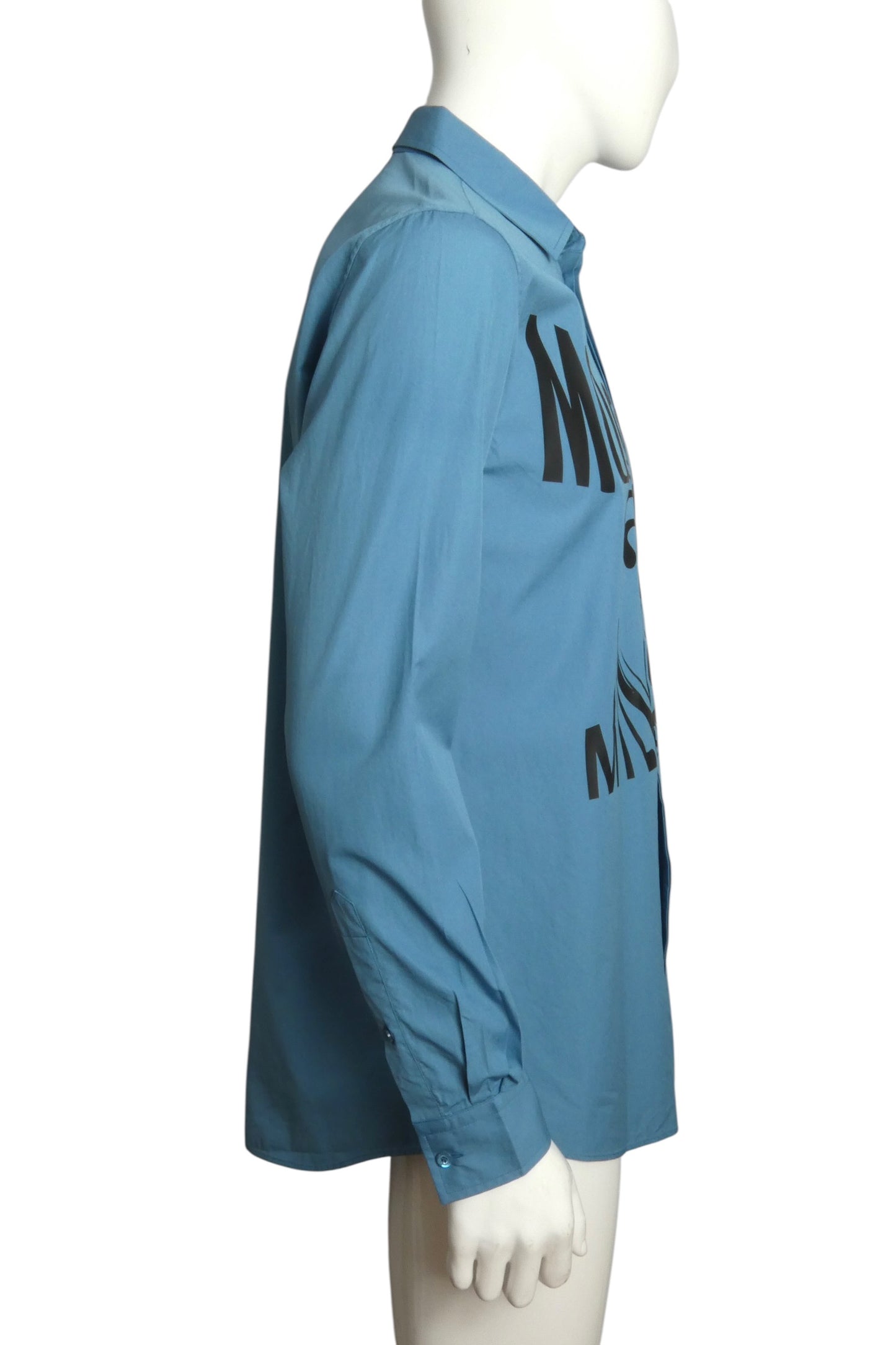 2020 Blue Swirling Logo Shirt, Size-Medium