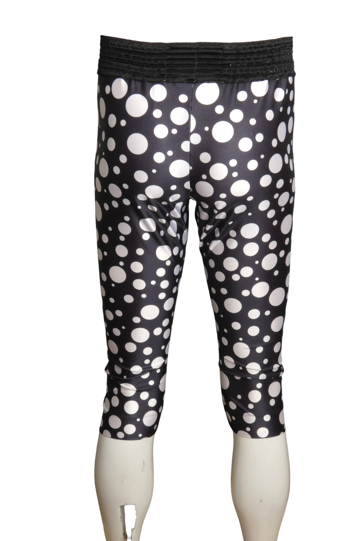 1991 Polka Dot Lycra Knit Pants, Waist-28