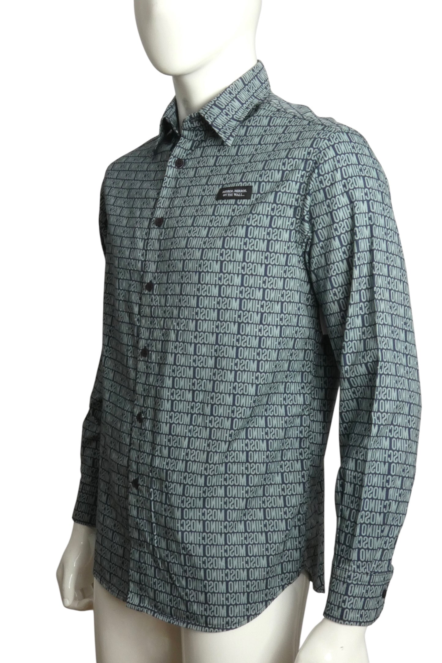 Graphic Print L/S Shirt, Size Medium