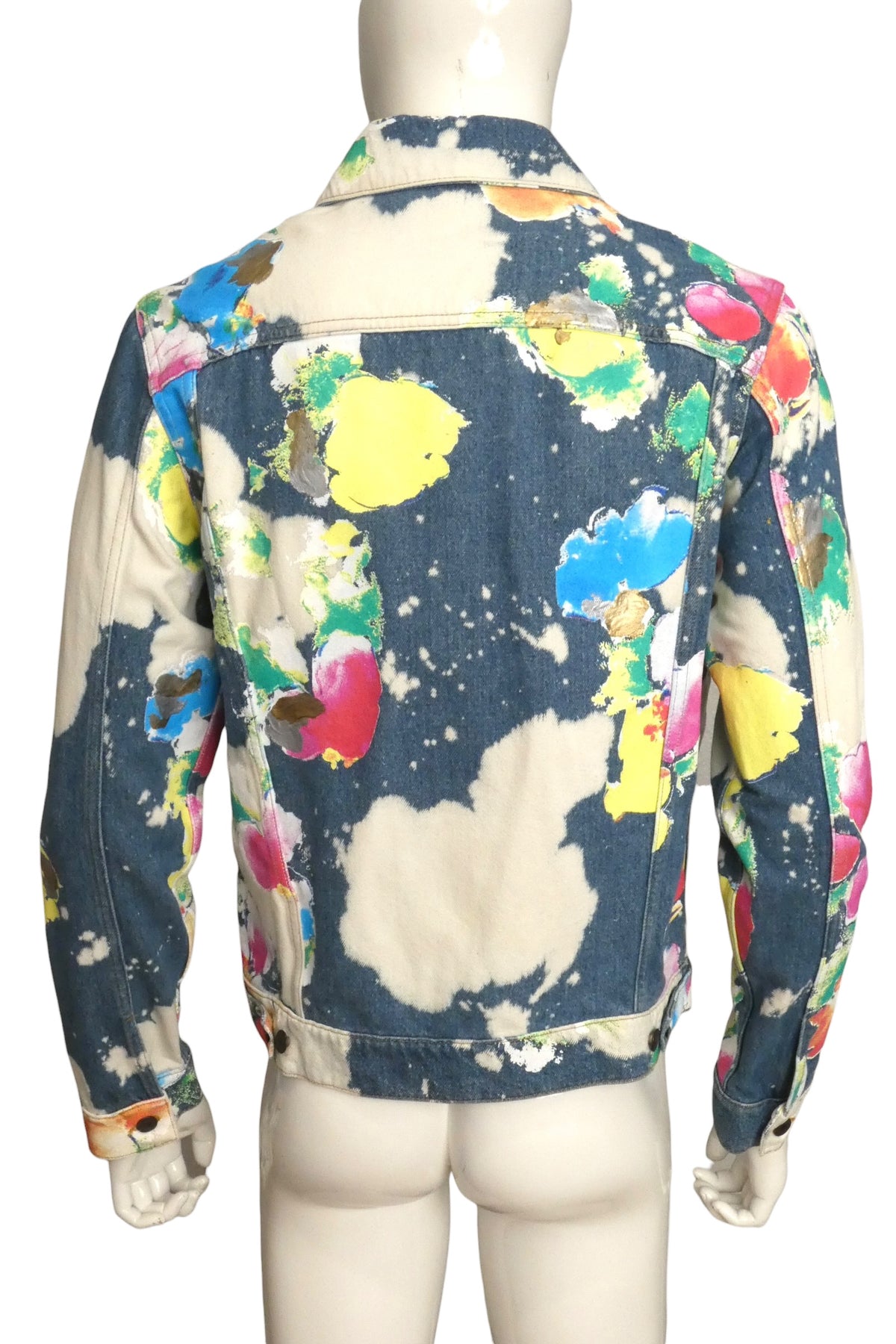 MOSCHINO COUTURE! - 2020 Painted Denim Jacket, Size Medium