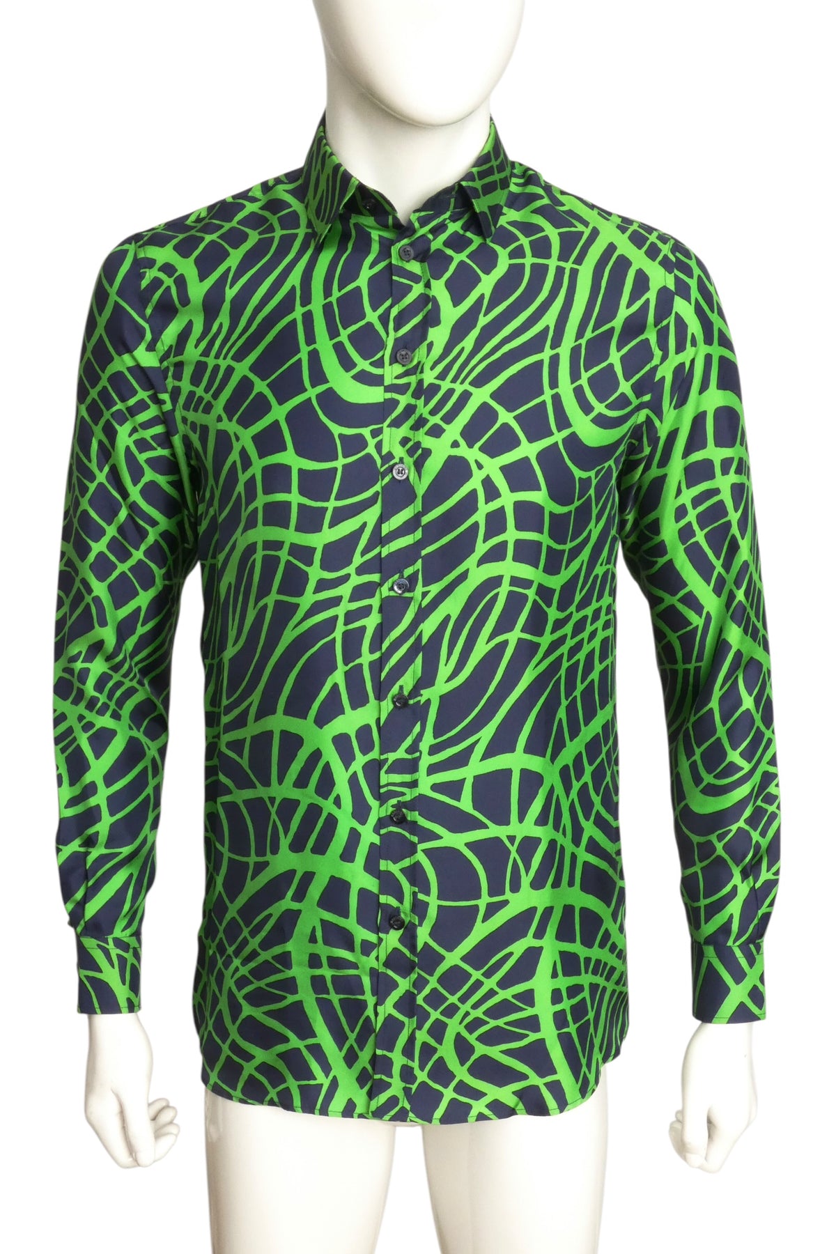 MOSCHINO COUTURE! - 2023 Silk Print Shirt, Size-Medium