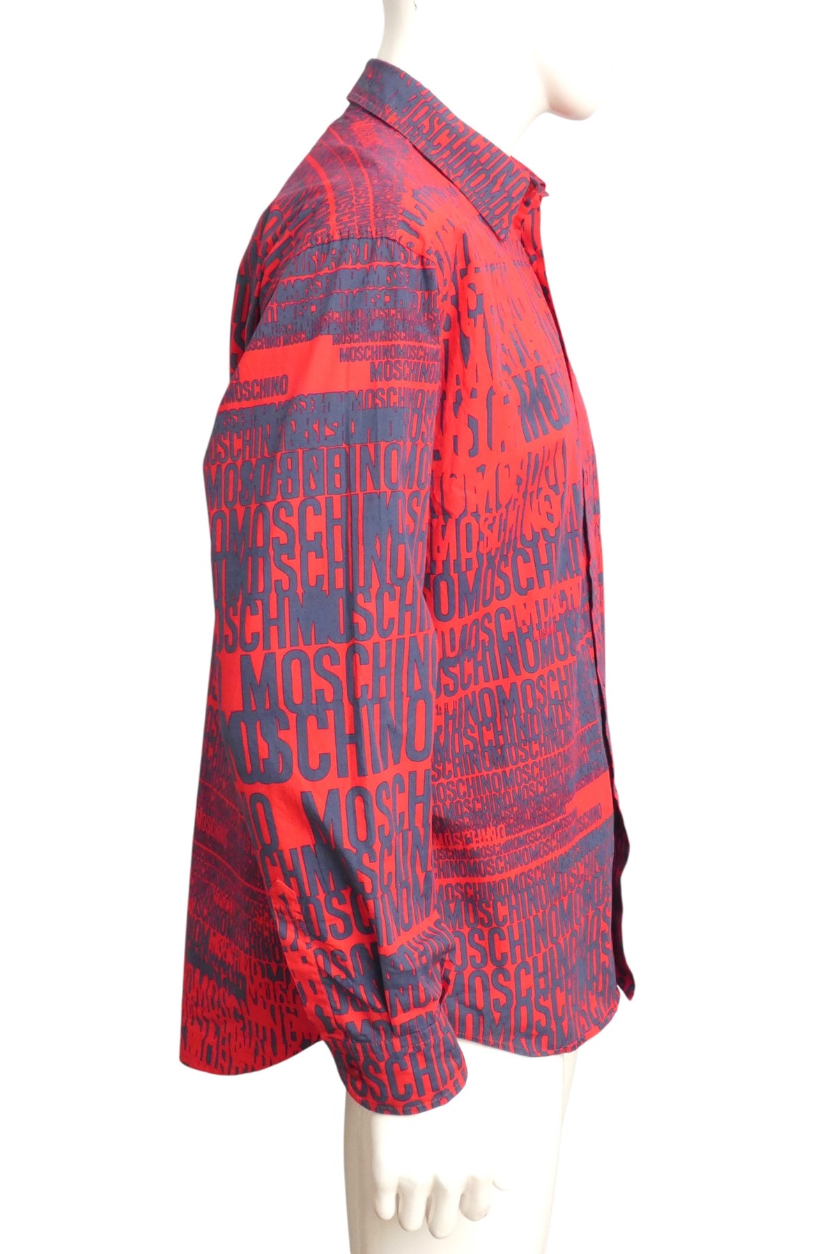 MOSCHINO JEANS - 1990s Cotton Print Shirt, Size-Large