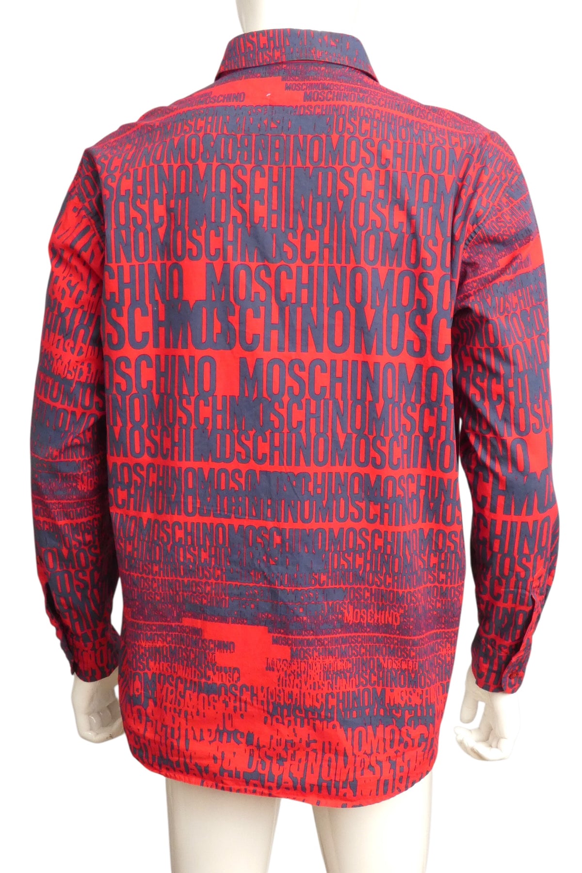 MOSCHINO JEANS - 1990s Cotton Print Shirt, Size-Large
