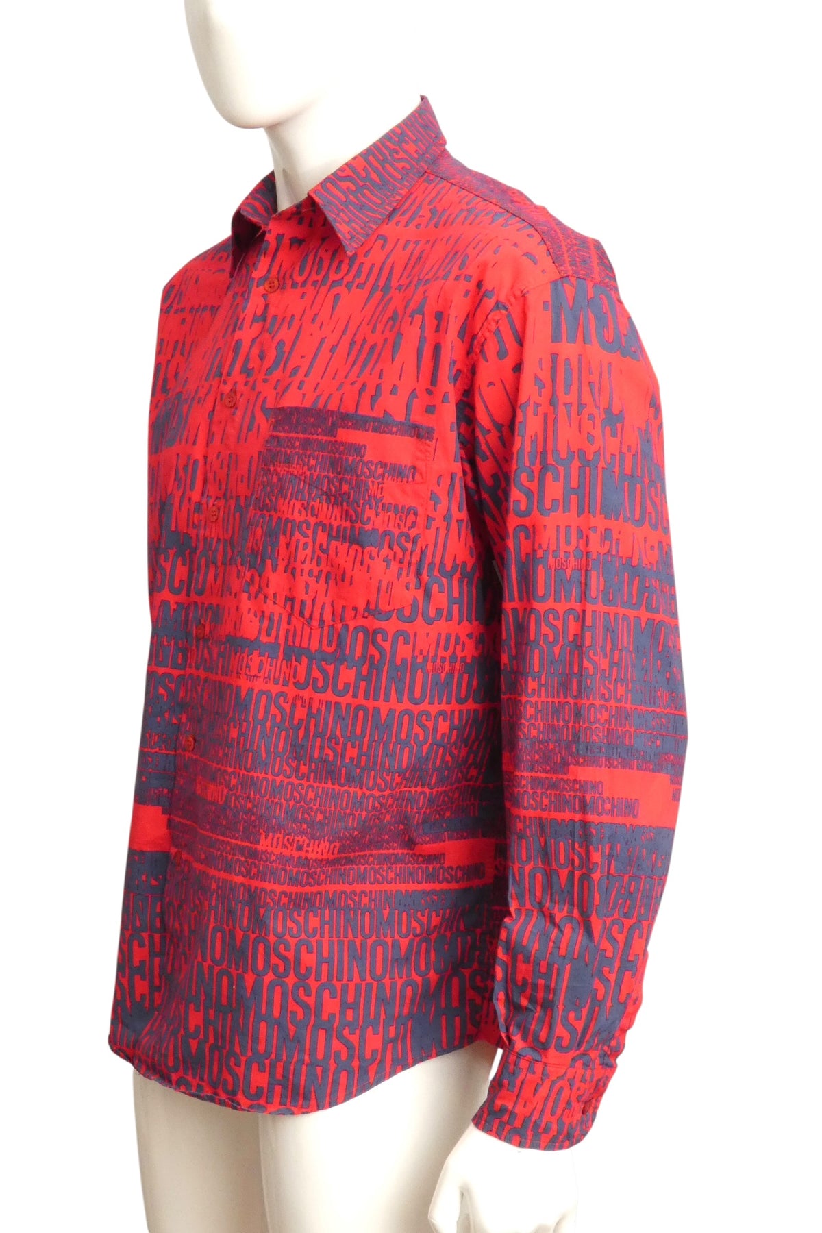 MOSCHINO JEANS - 1990s Cotton Print Shirt, Size-Large