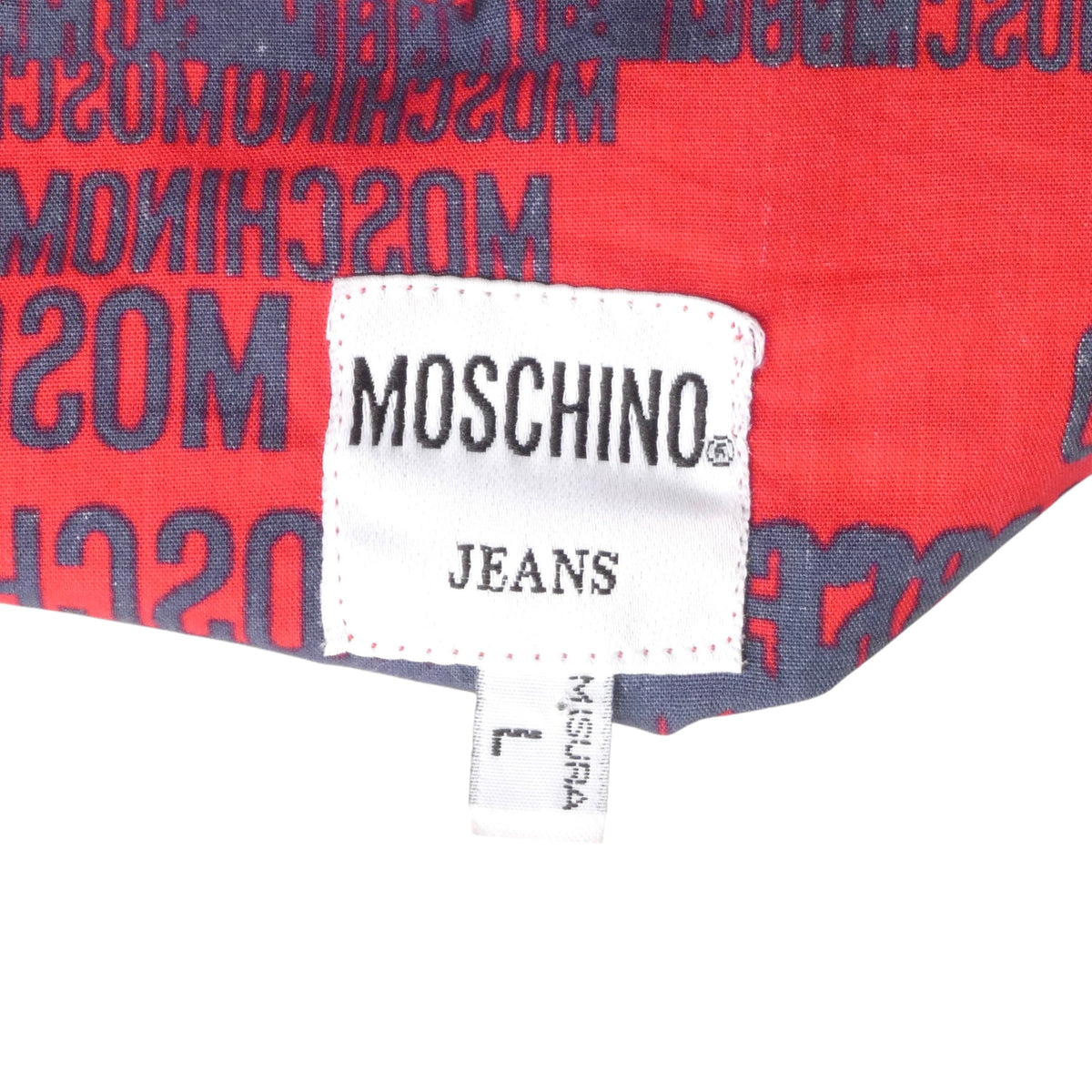 MOSCHINO JEANS - 1990s Cotton Print Shirt, Size-Large