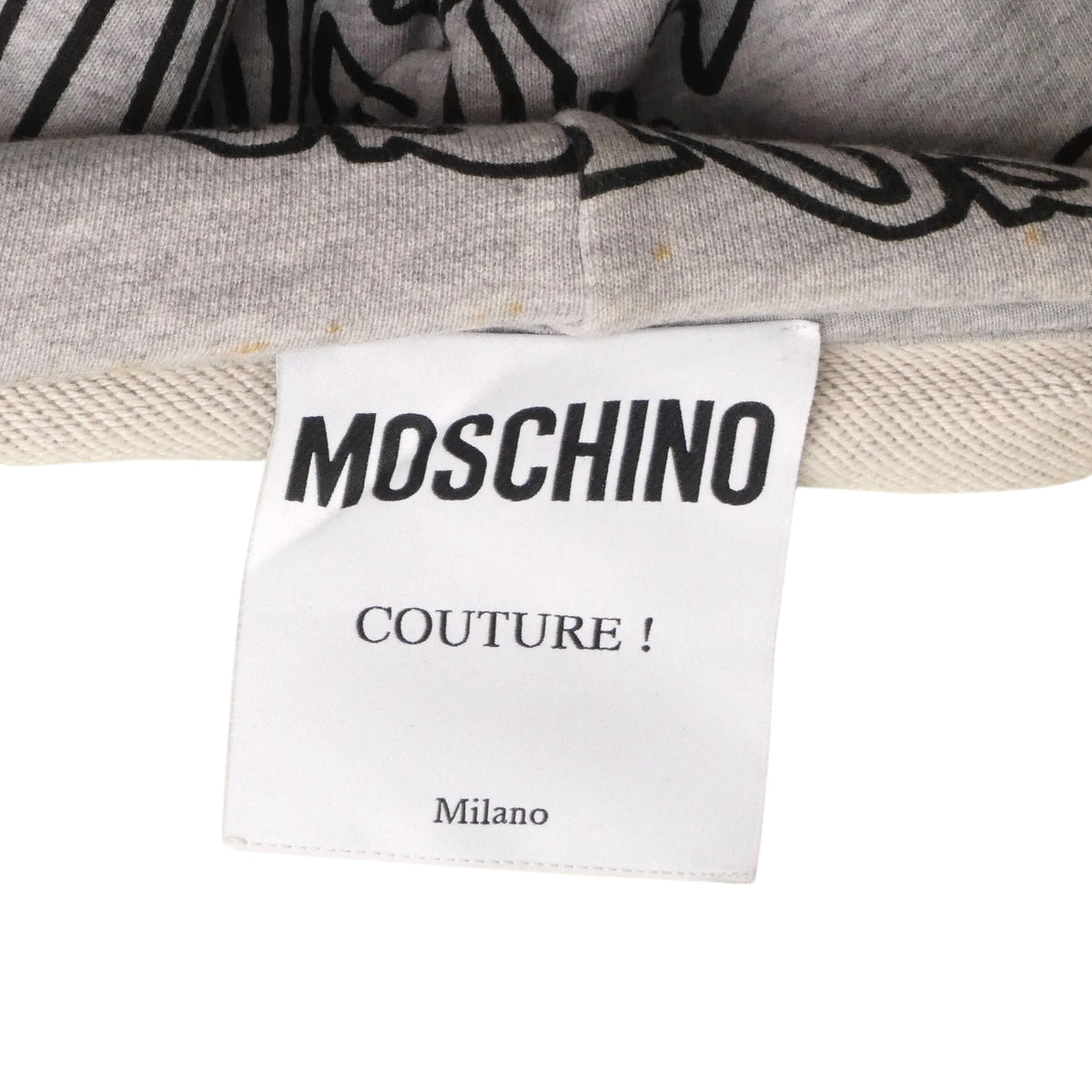 MOSCHINO COUTURE! - 2020 Cotton Belted Hoodie Sweatshirt, Size-Large