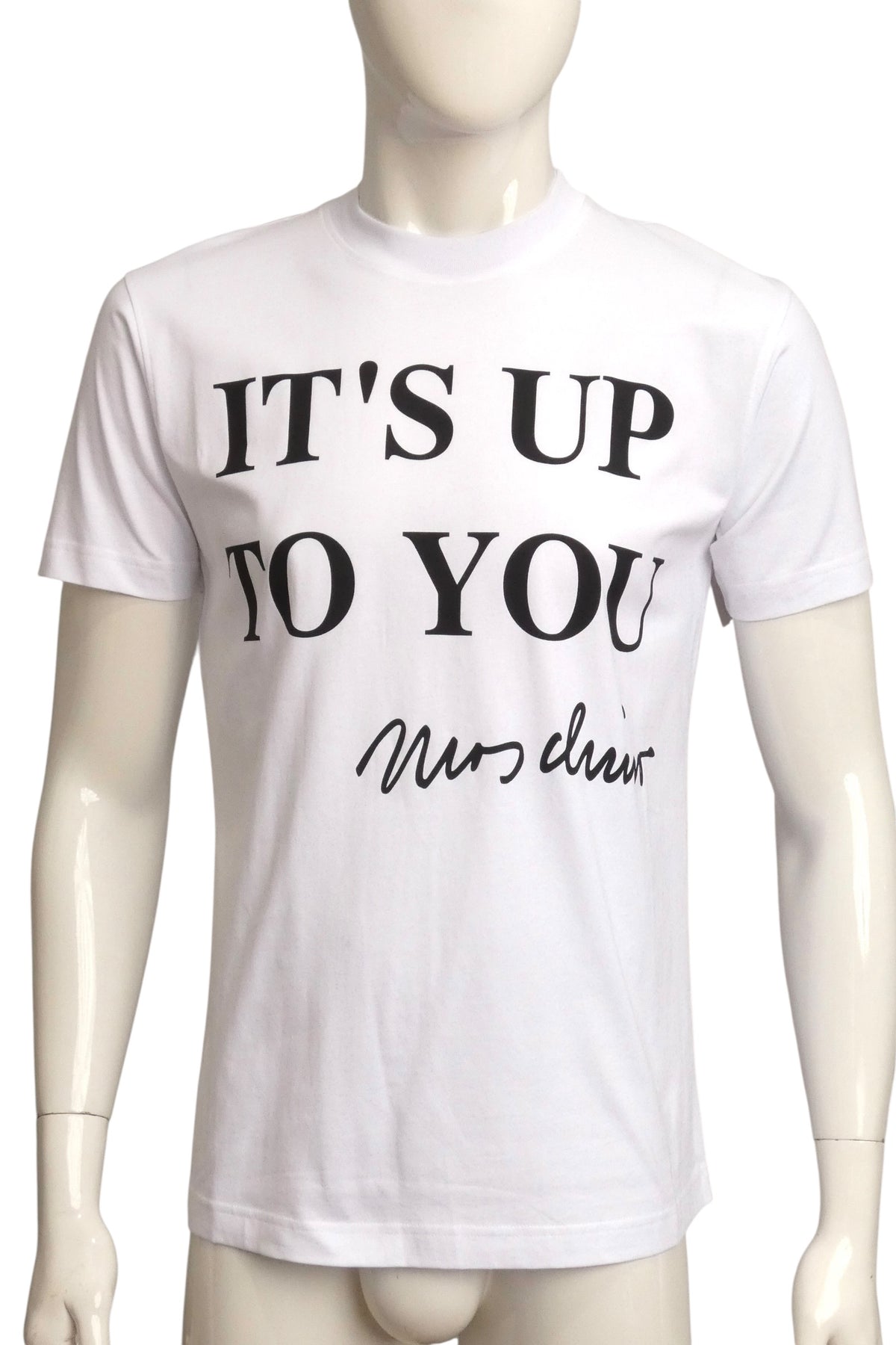 MOSCHINO COUTURE! - 2025 NWT "It's Up To You" T-Shirt, Size Small