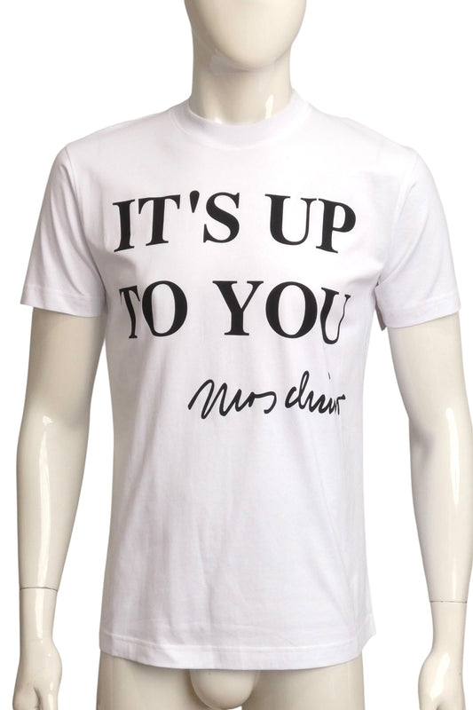 MOSCHINO COUTURE! - 2025 NWT "It's Up To You" T-Shirt, Size Small