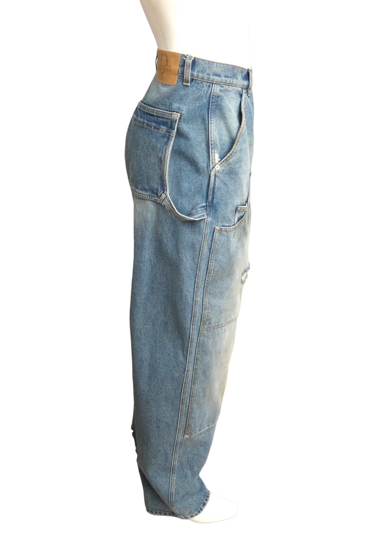 MOSCHINO COUTURE! - 2025 NWT Distressed Denim Carpenter Jeans, Multiple Sizes Available