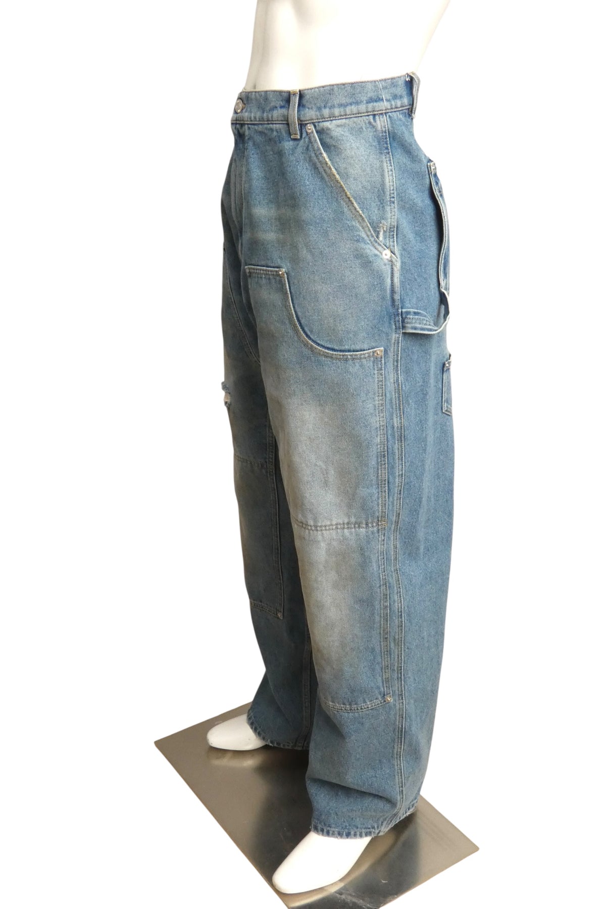MOSCHINO COUTURE! - 2025 NWT Distressed Denim Carpenter Jeans, Multiple Sizes Available