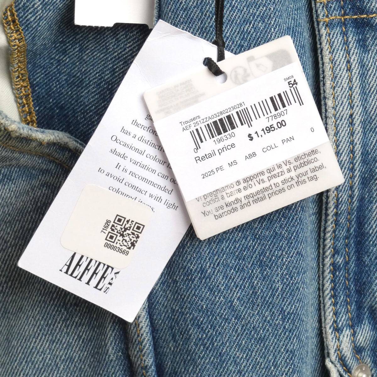 MOSCHINO COUTURE! - 2025 NWT Distressed Denim Carpenter Jeans, Multiple Sizes Available