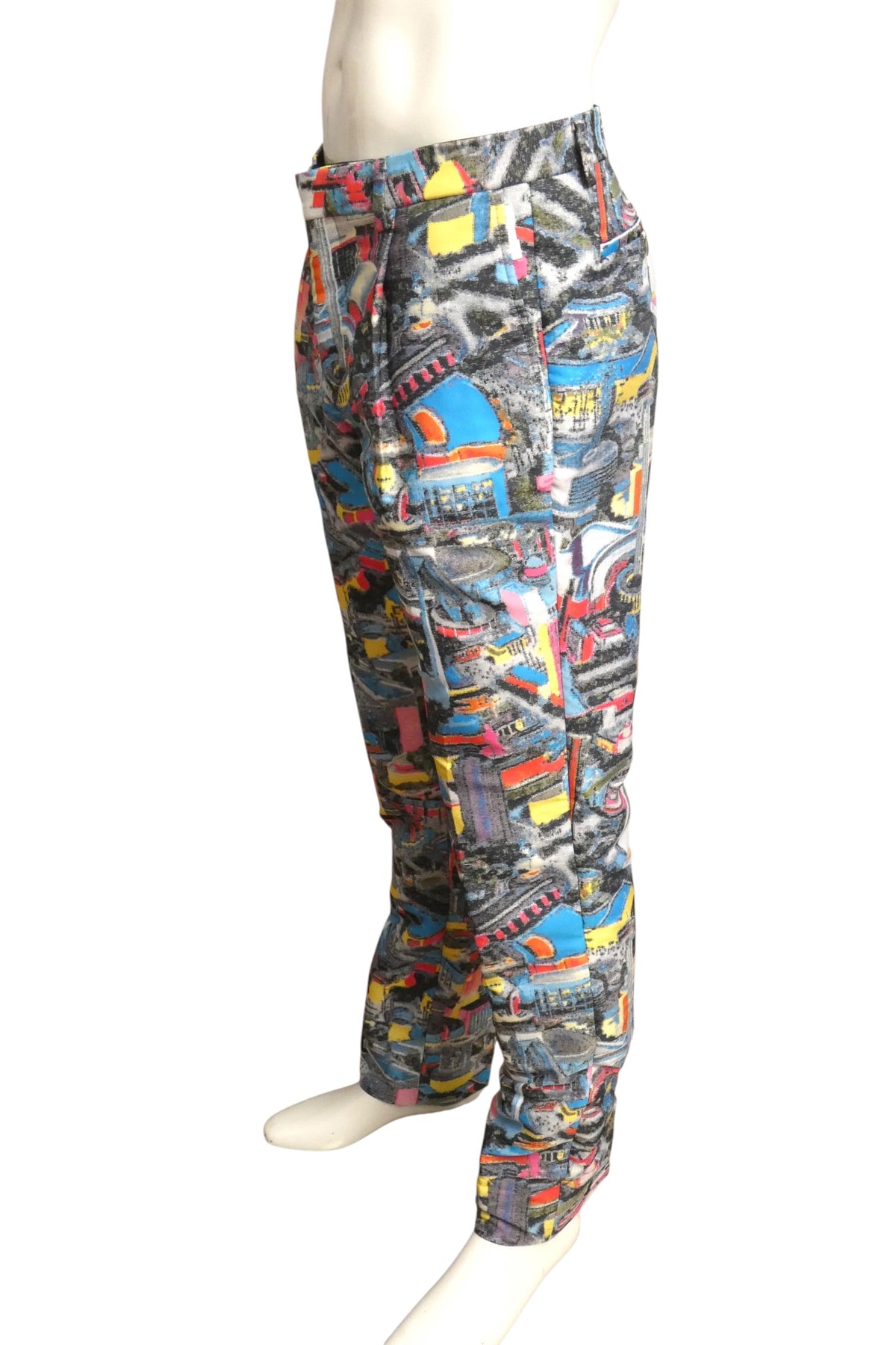 MOSCHINO COUTURE! - 2022 NWOT Printed Rayon Dress Slacks, Waist 30