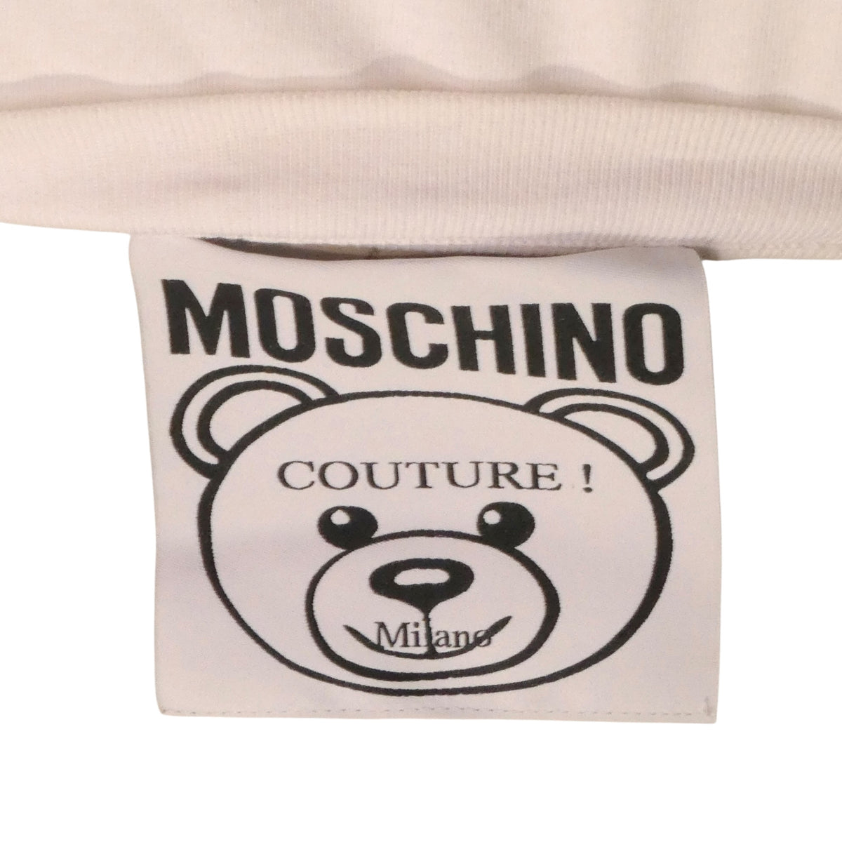 MOSCHINO COUTURE! - 2020 2-D Cotton Teddy T-Shirt, Size-XSmall