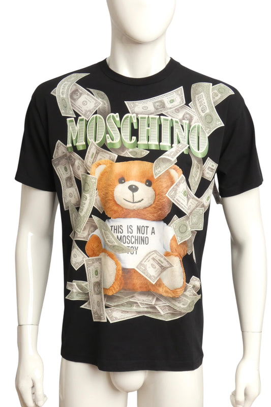 MOSCHINO COUTURE! - 2019 Raining Bills on Teddy T-Shirt, Size-Small