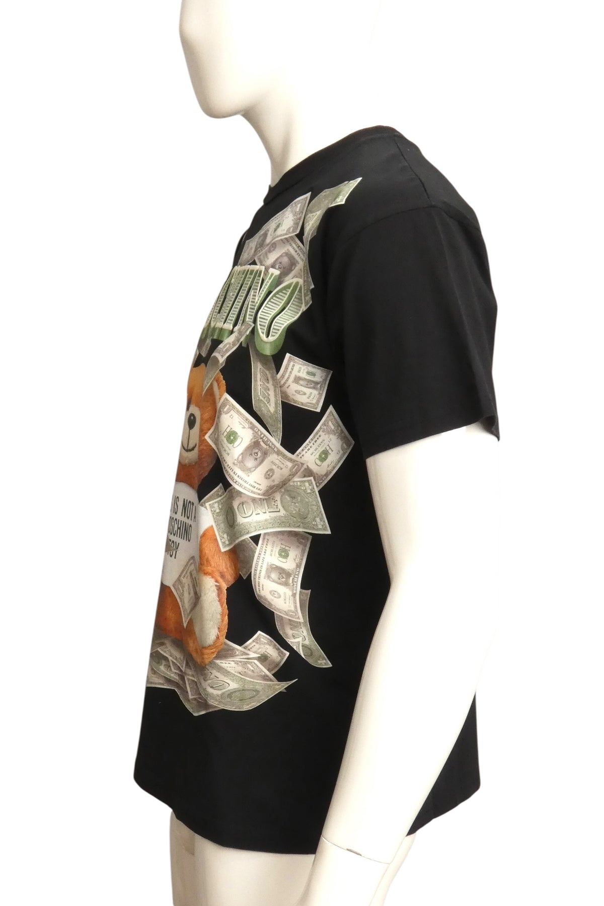 MOSCHINO COUTURE! - 2019 Raining Bills on Teddy T-Shirt, Size-Small