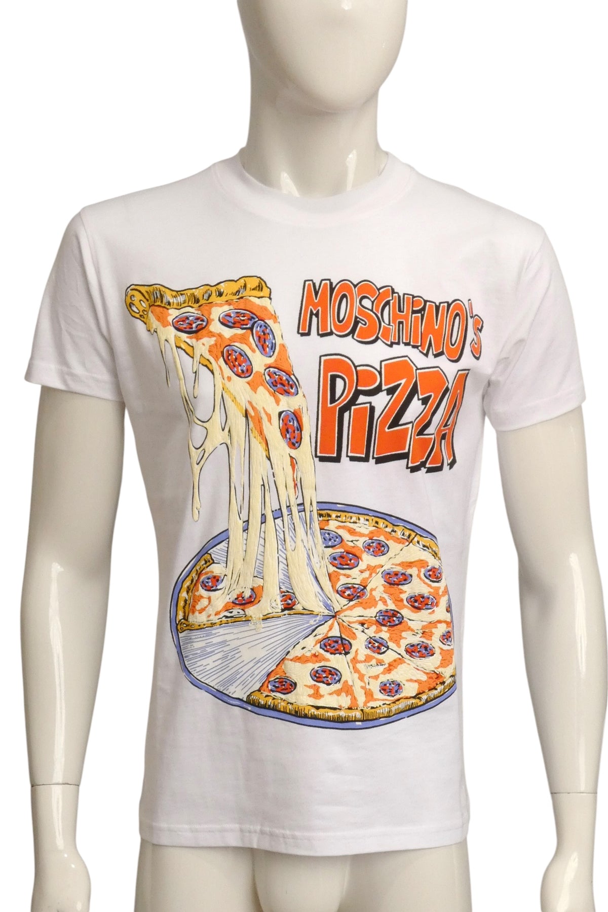 MOSCHINO COUTURE! - 2020 NWT Pizza T-Shirt, Size XXSmall