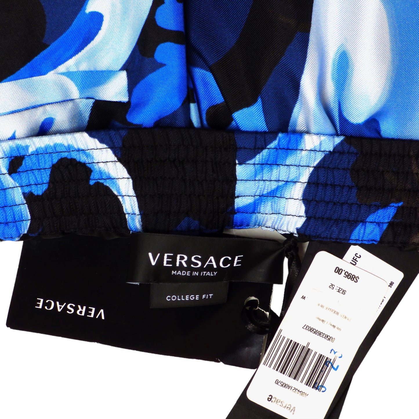 VERSACE- NWT 2022 Silk Print Sleep Shorts, Size Med