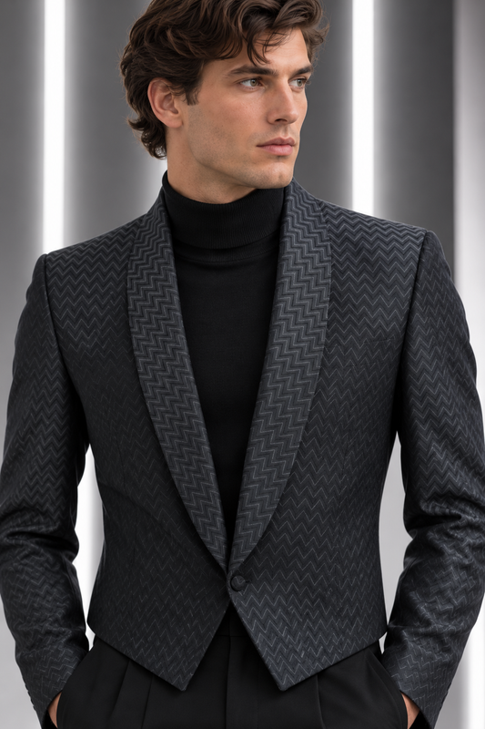PIERRE CARDIN - 1994 Satin Blazer, Size Medium