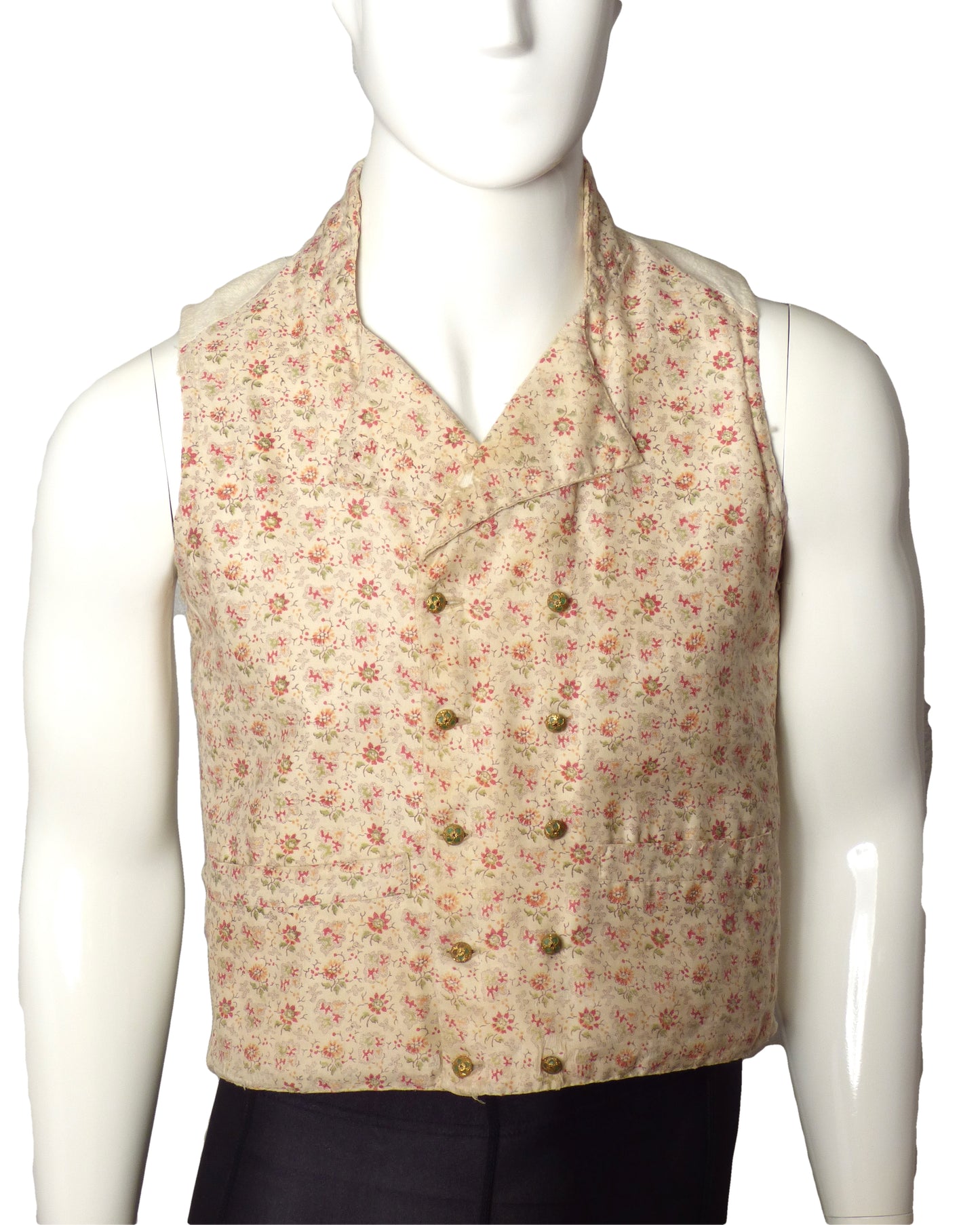 c.1820 Mens Regency Floral Wool Waistcoat