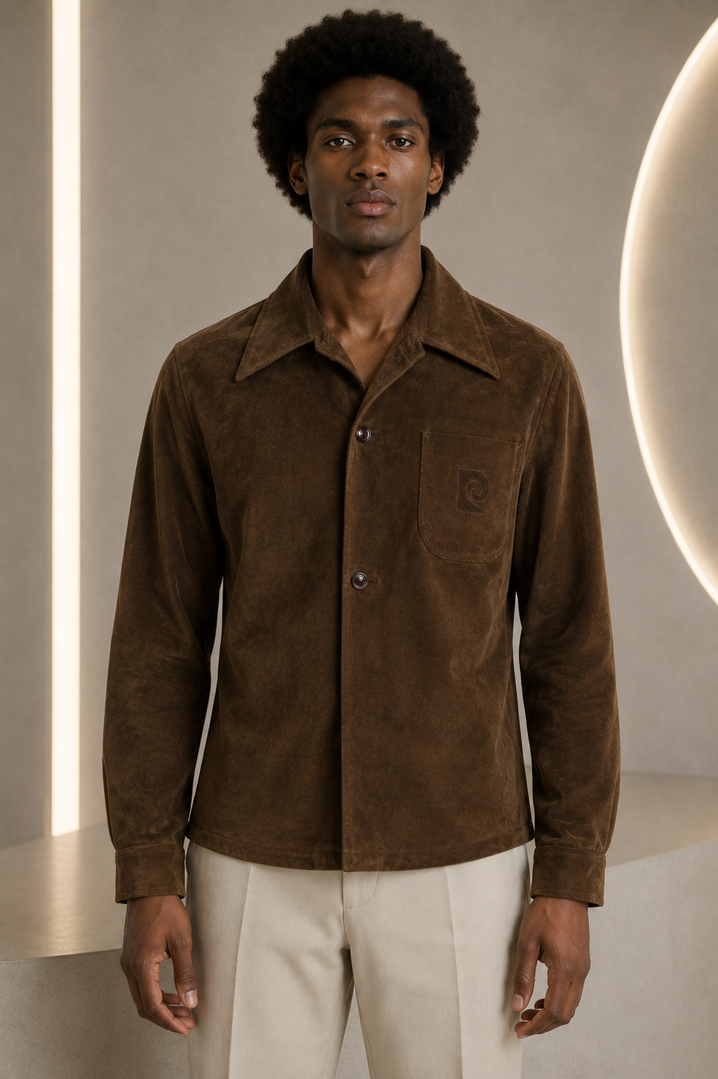 PIERRE CARDIN - 1970s Suede Jacket, Size Medium
