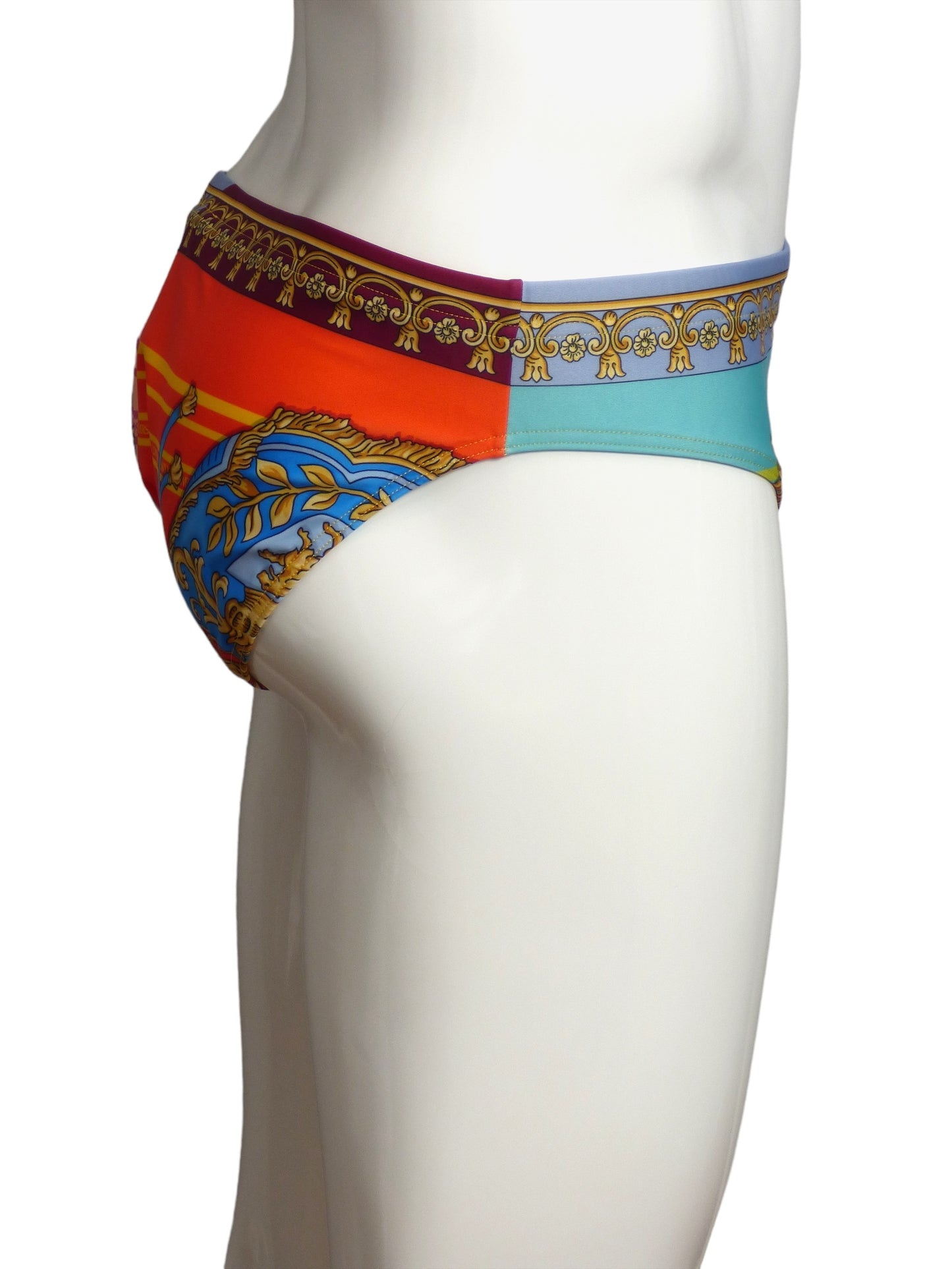 VERSACE- NWT Print Bikini Swim, Size Medium