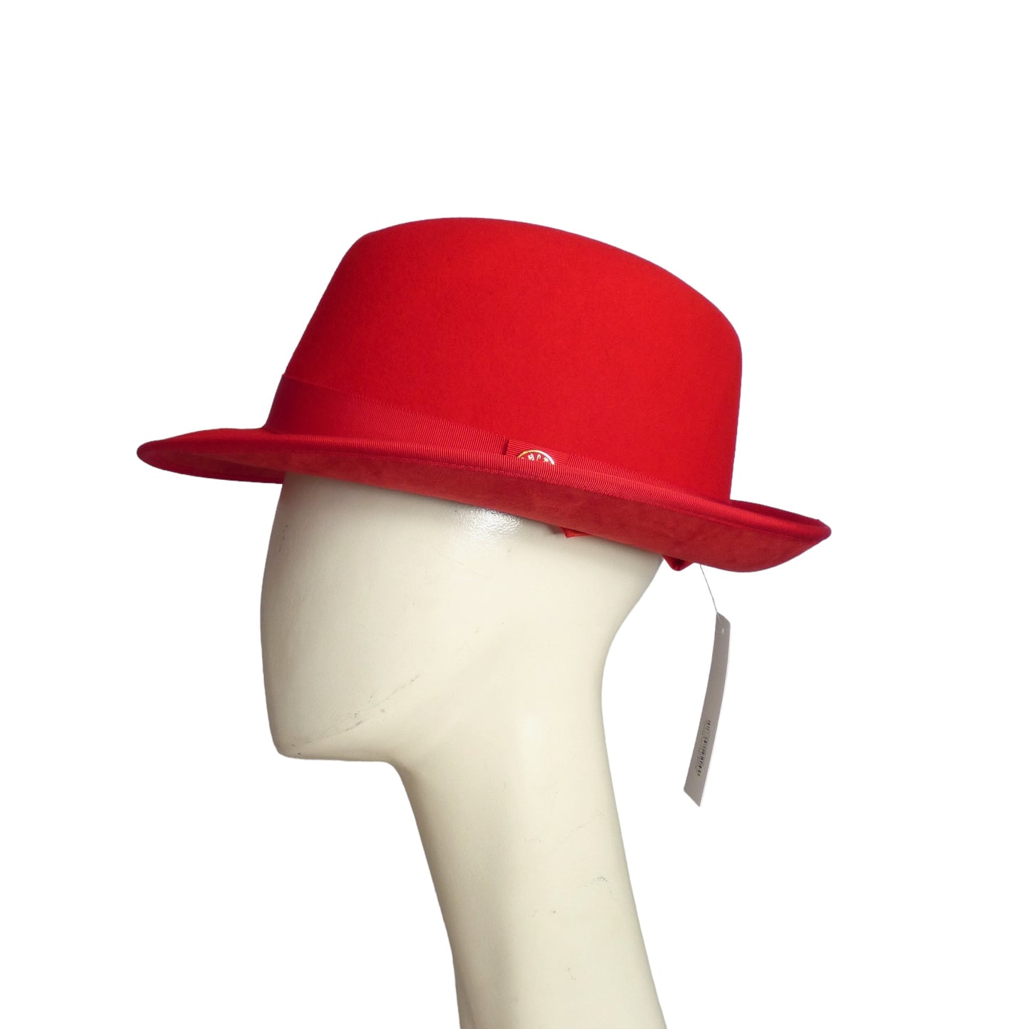 KEITH JAMES- NWT Red Wool Felt Fedora, Size XL