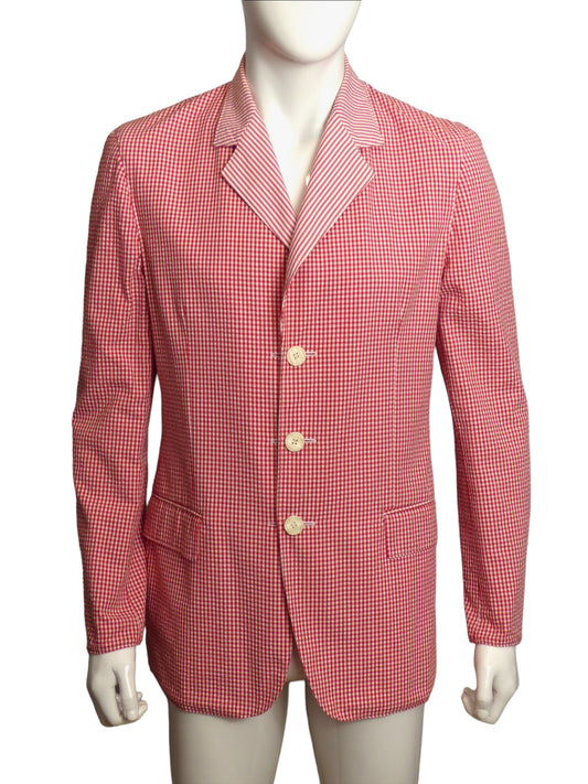 MOSCHINO CHEAP & CHIC- Reversible Seersucker Blazer, Size 40