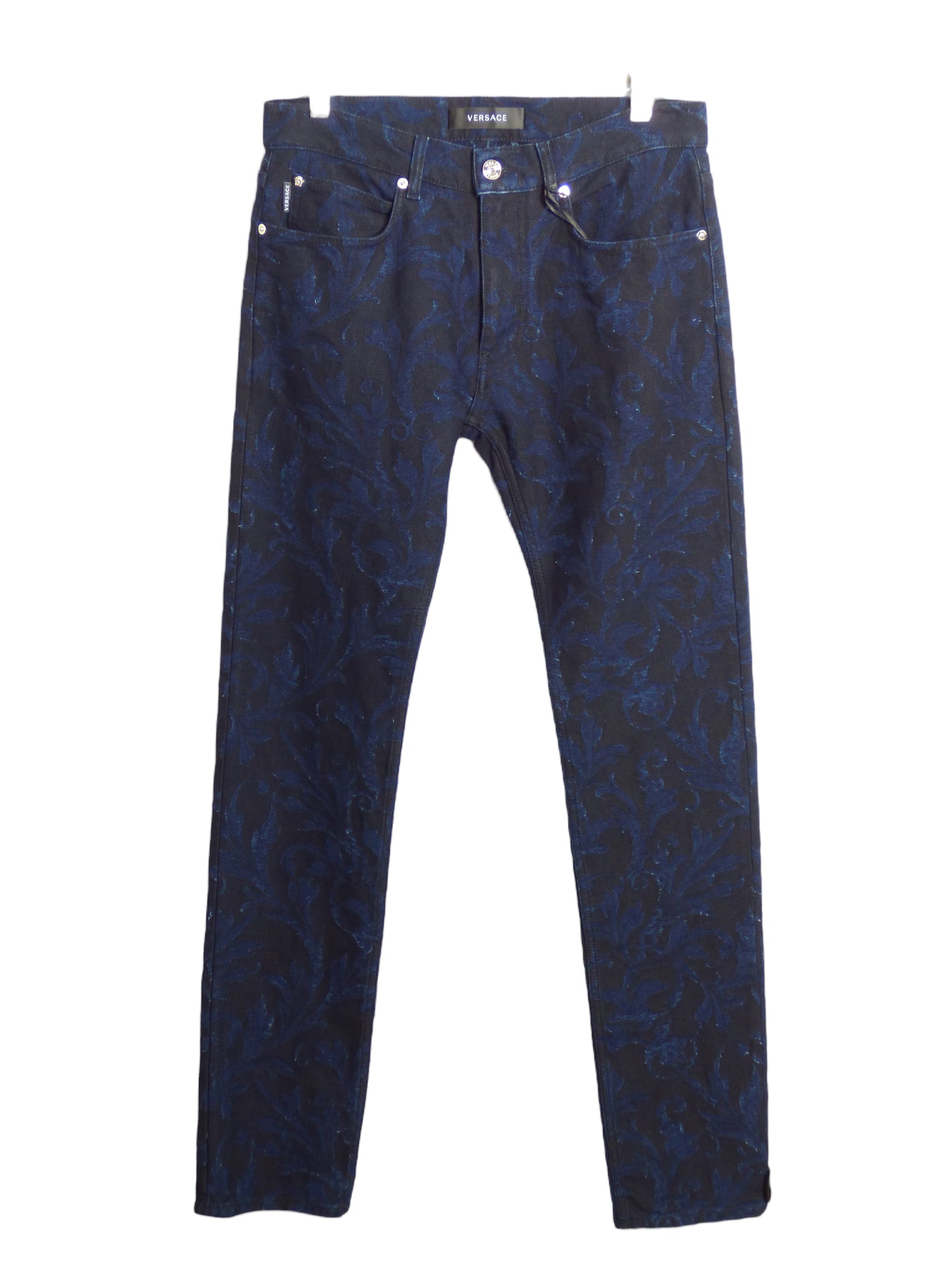 VERSACE- NWT 2022 Jacquard Denim Pants, W-32