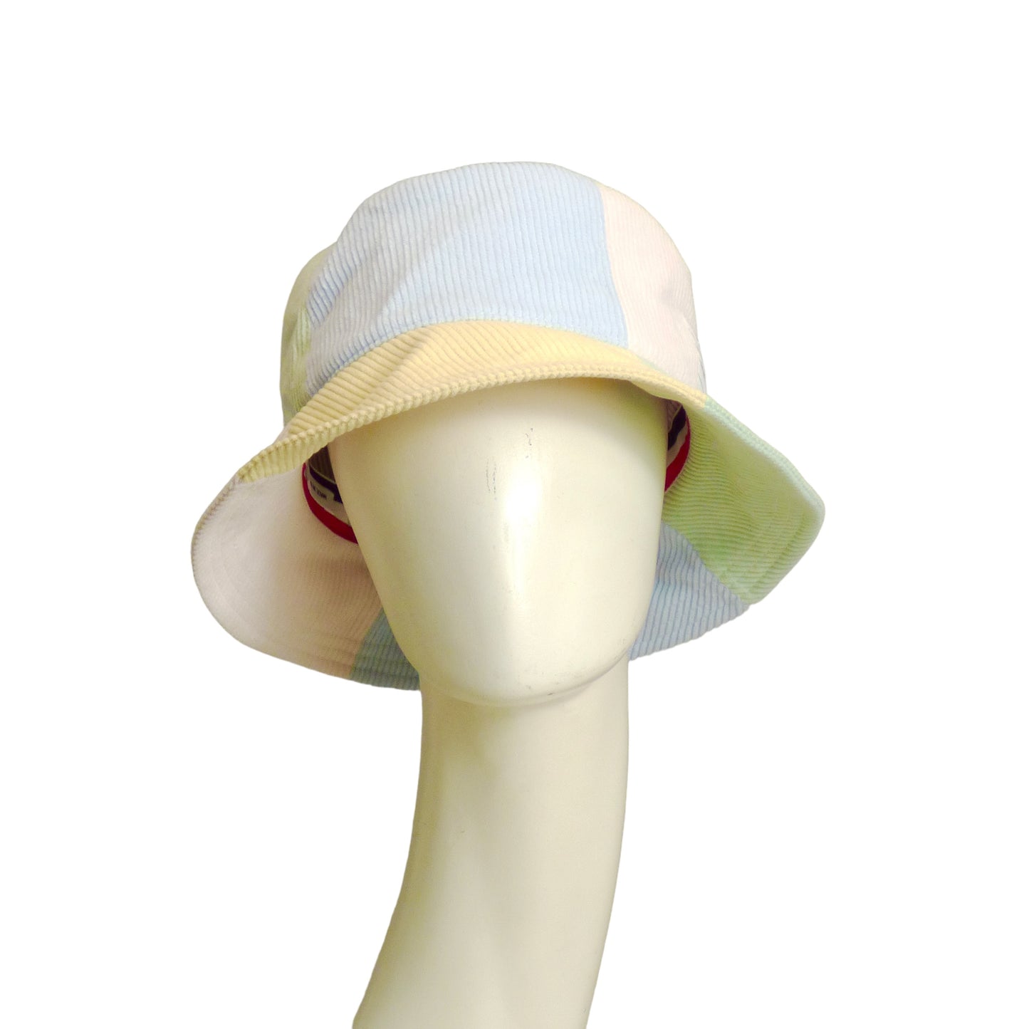 THOM BROWNE- 2023 Logo Patch Corduroy Bucket Hat, Size Large