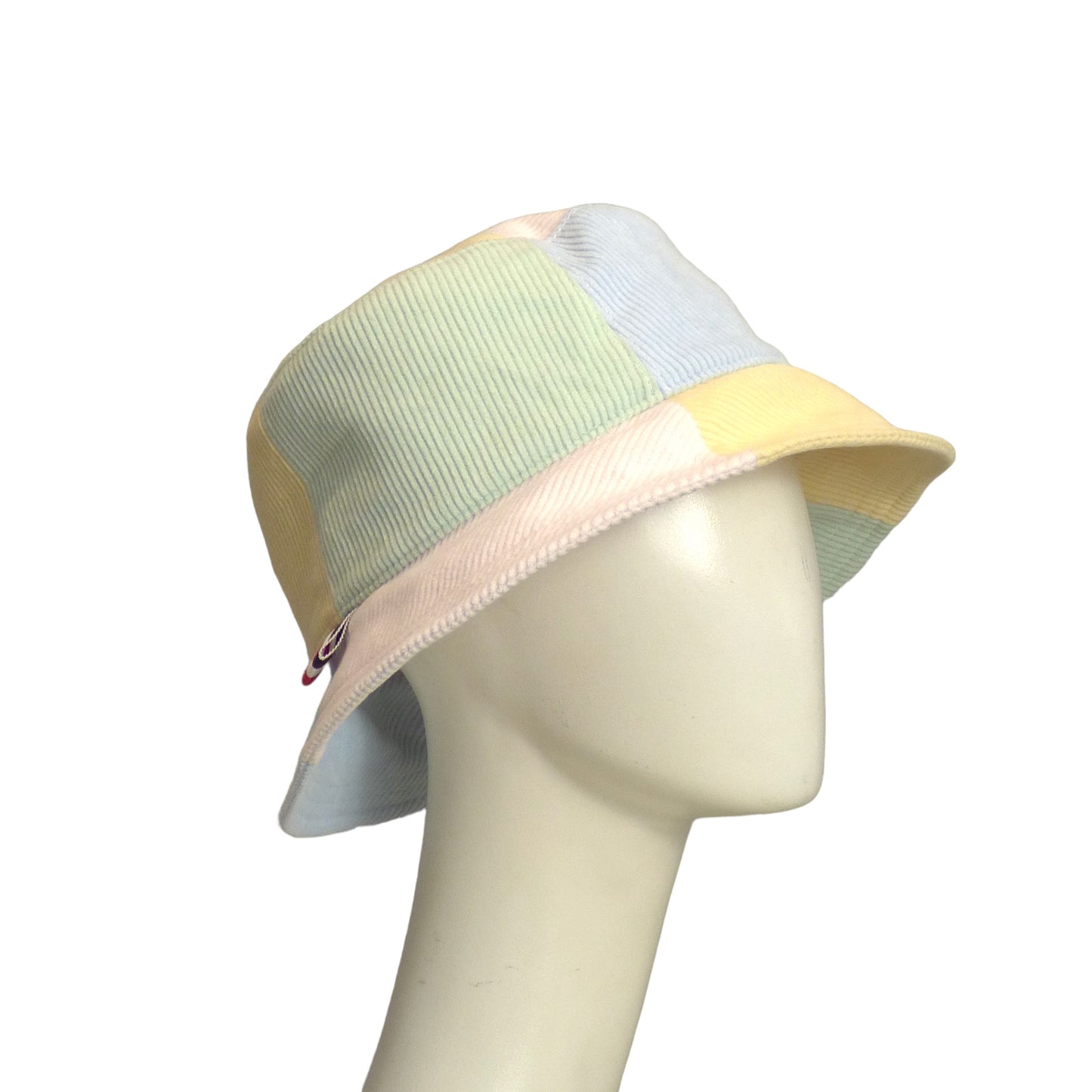 THOM BROWNE- 2023 Logo Patch Corduroy Bucket Hat, Size Large