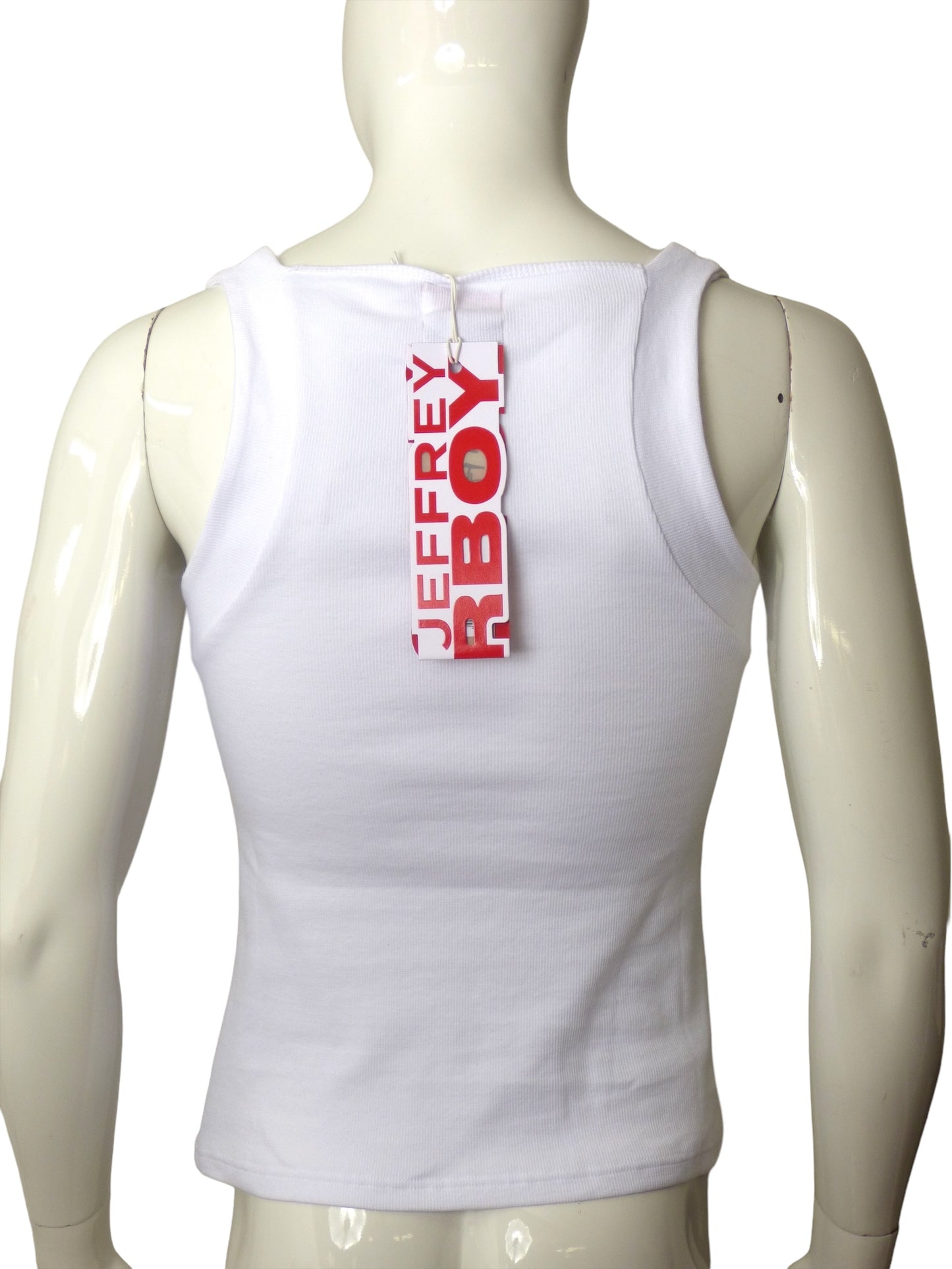 CHARLES JEFFREY LOVERBOY x SHAYE GREGAN- NWT White Muscle Tank Top, Size XL