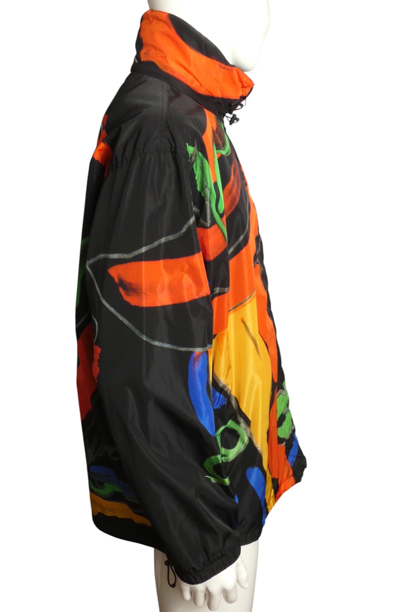 MOSCHINO COUTURE!- NWT 2023 Multi Color Nylon Jacket, Size Large