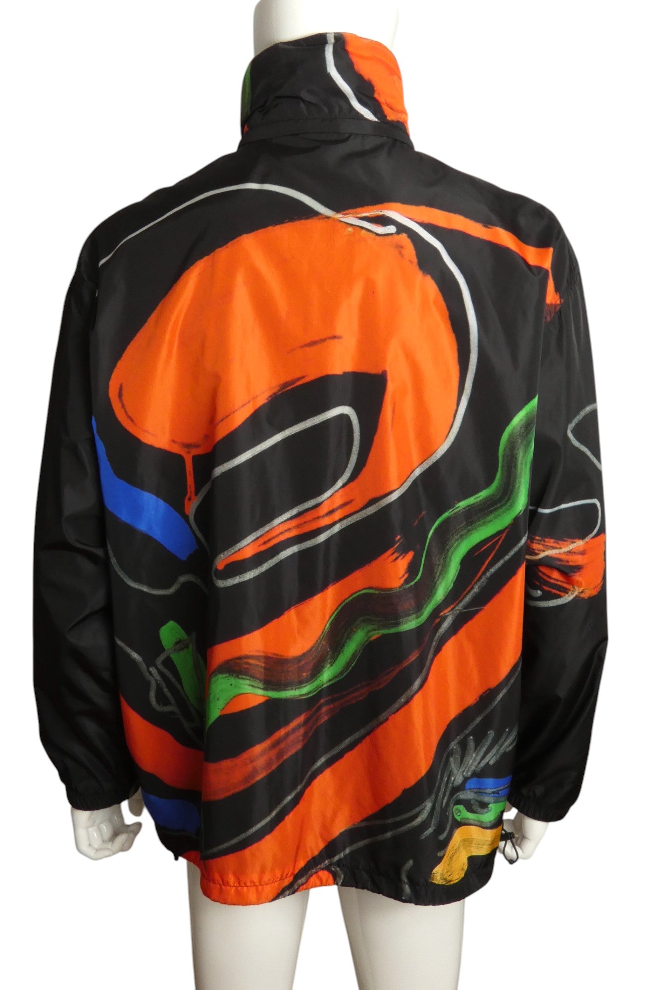 MOSCHINO COUTURE!- NWT 2023 Multi Color Nylon Jacket, Size Large