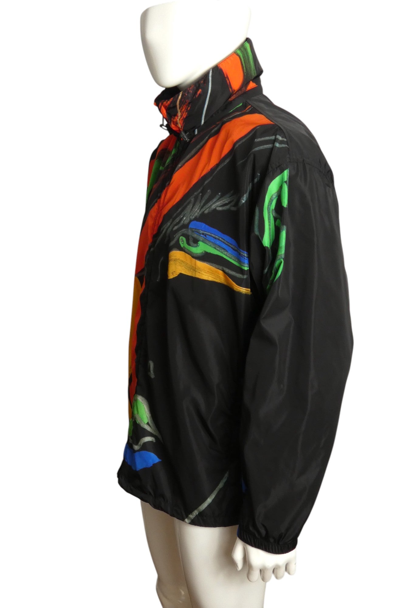 MOSCHINO COUTURE!- NWT 2023 Multi Color Nylon Jacket, Size Large
