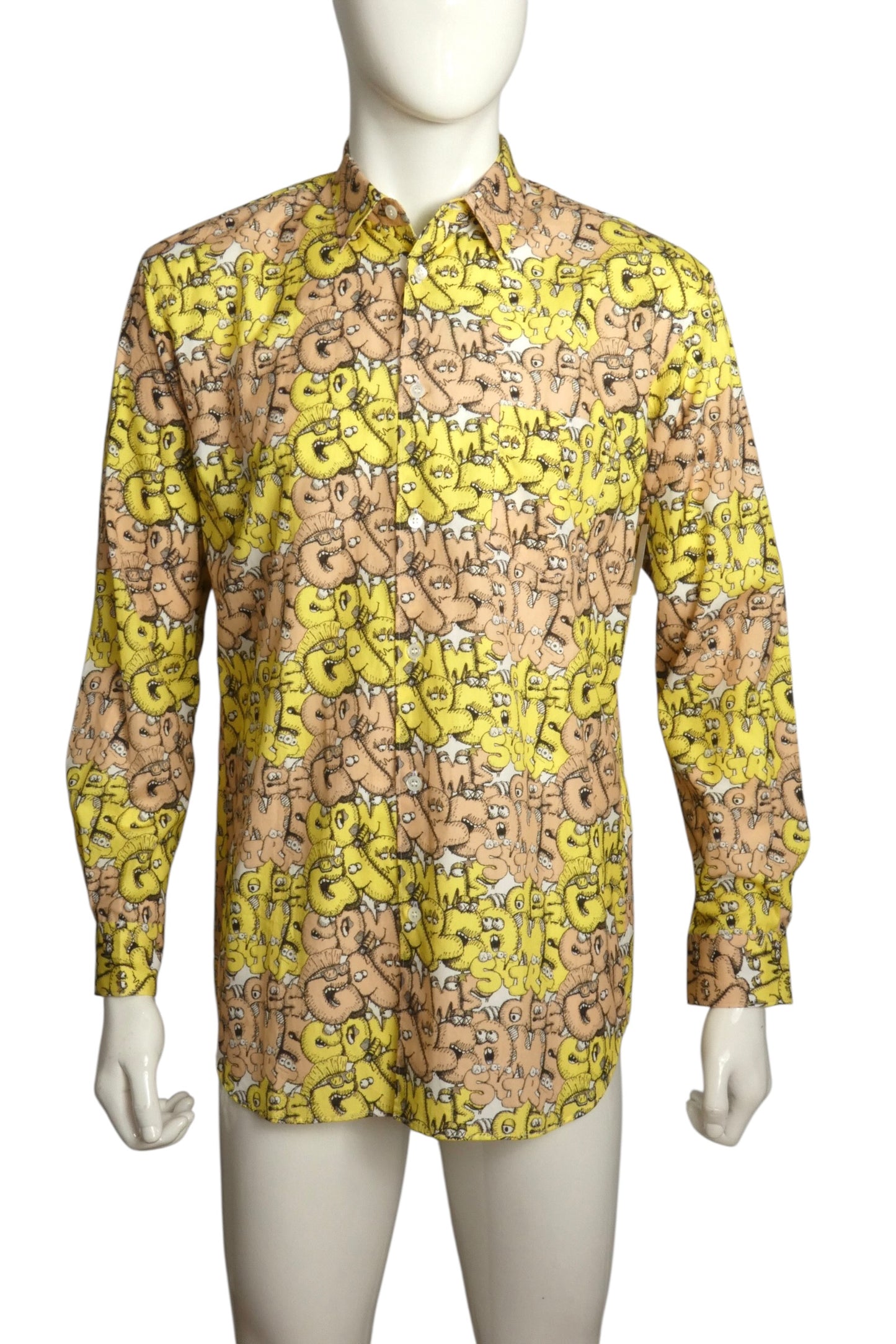 2021 NWT Cotton KAWS Print Shirt, Size-Large