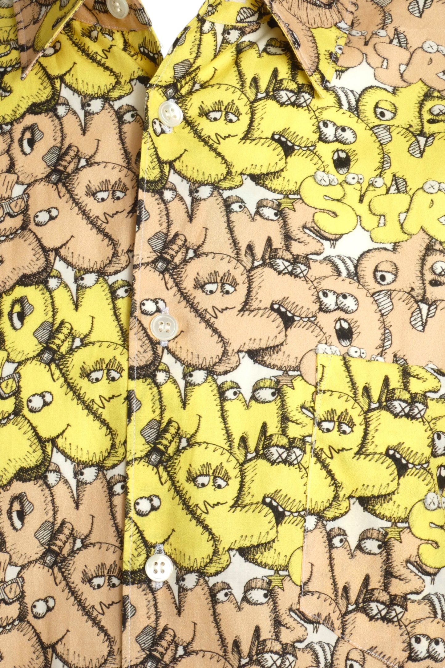 2021 NWT Cotton KAWS Print Shirt, Size-Large