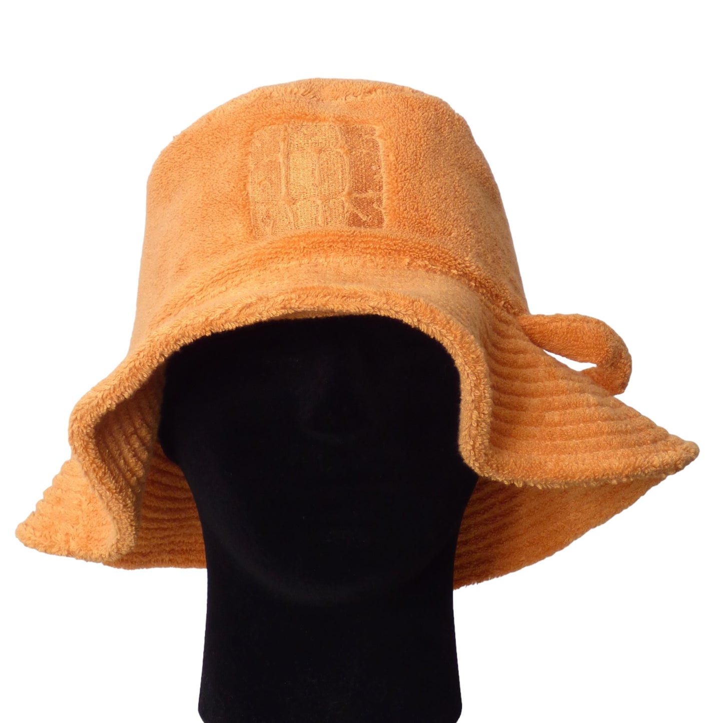 JACQUEMUS- Orange Terry Cloth Bucket Hat, Size 58