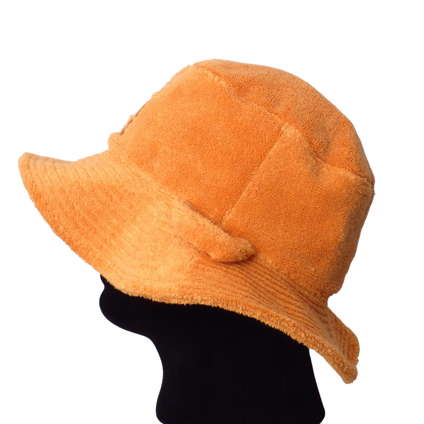 JACQUEMUS- Orange Terry Cloth Bucket Hat, Size 58