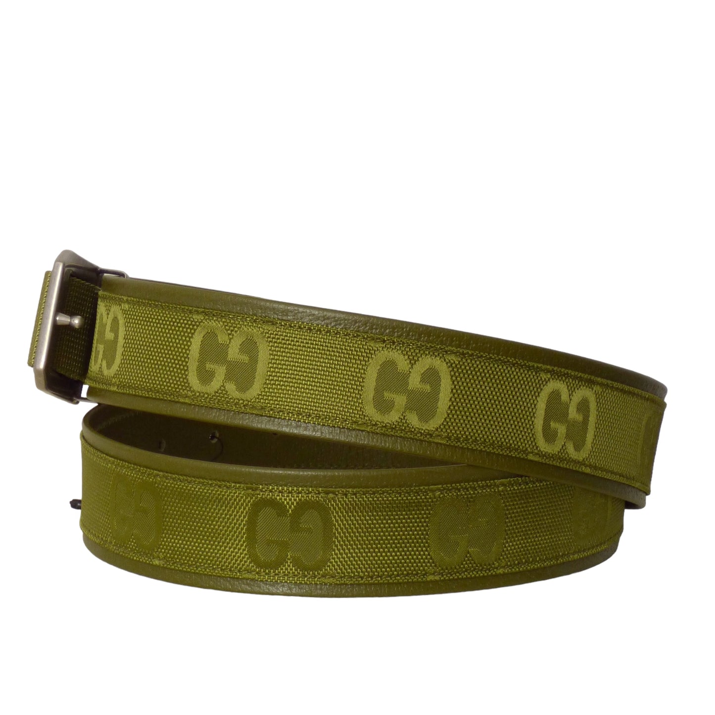 GUCCI - NWT Green Logo Utility Belt, Size 48