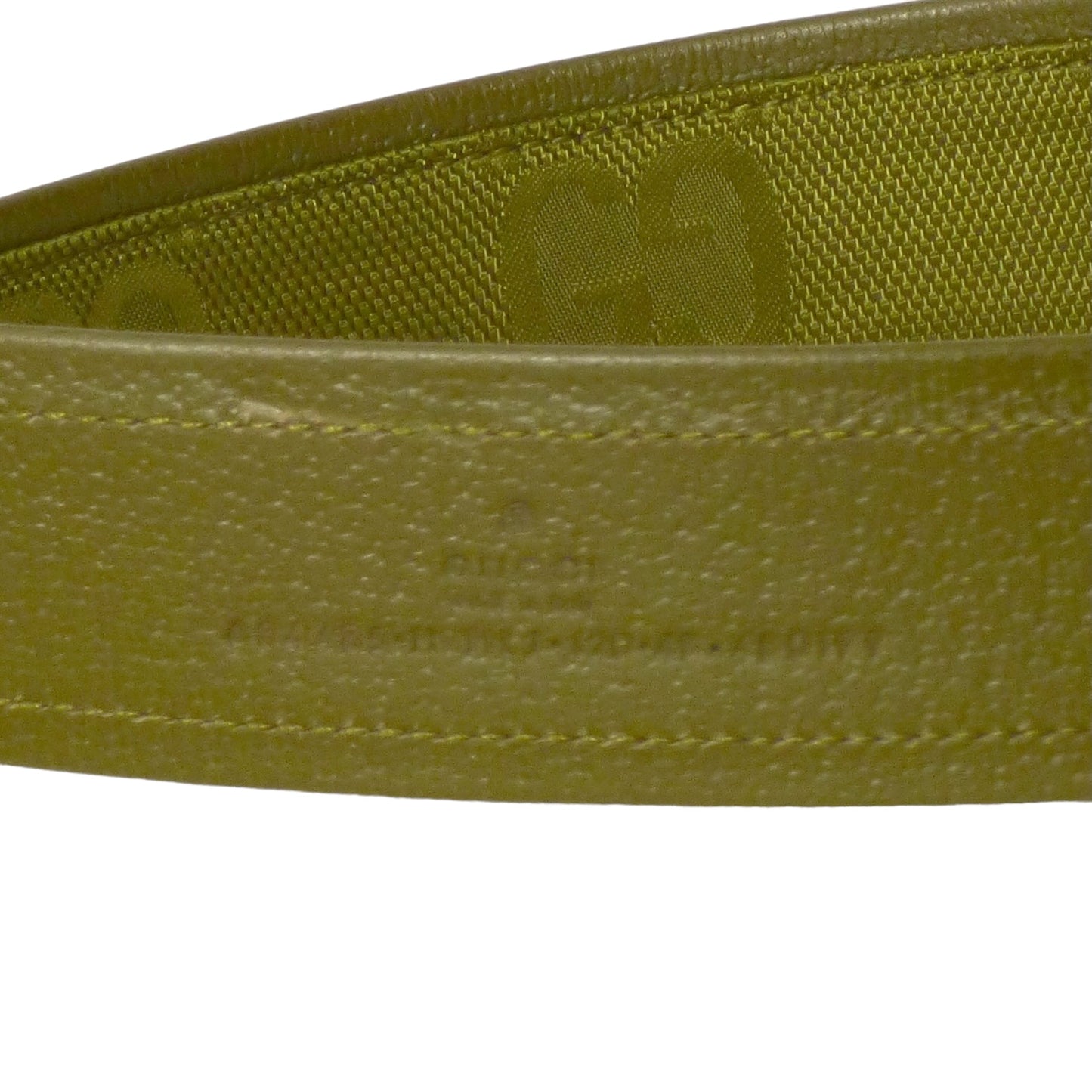 GUCCI - NWT Green Logo Utility Belt, Size 48