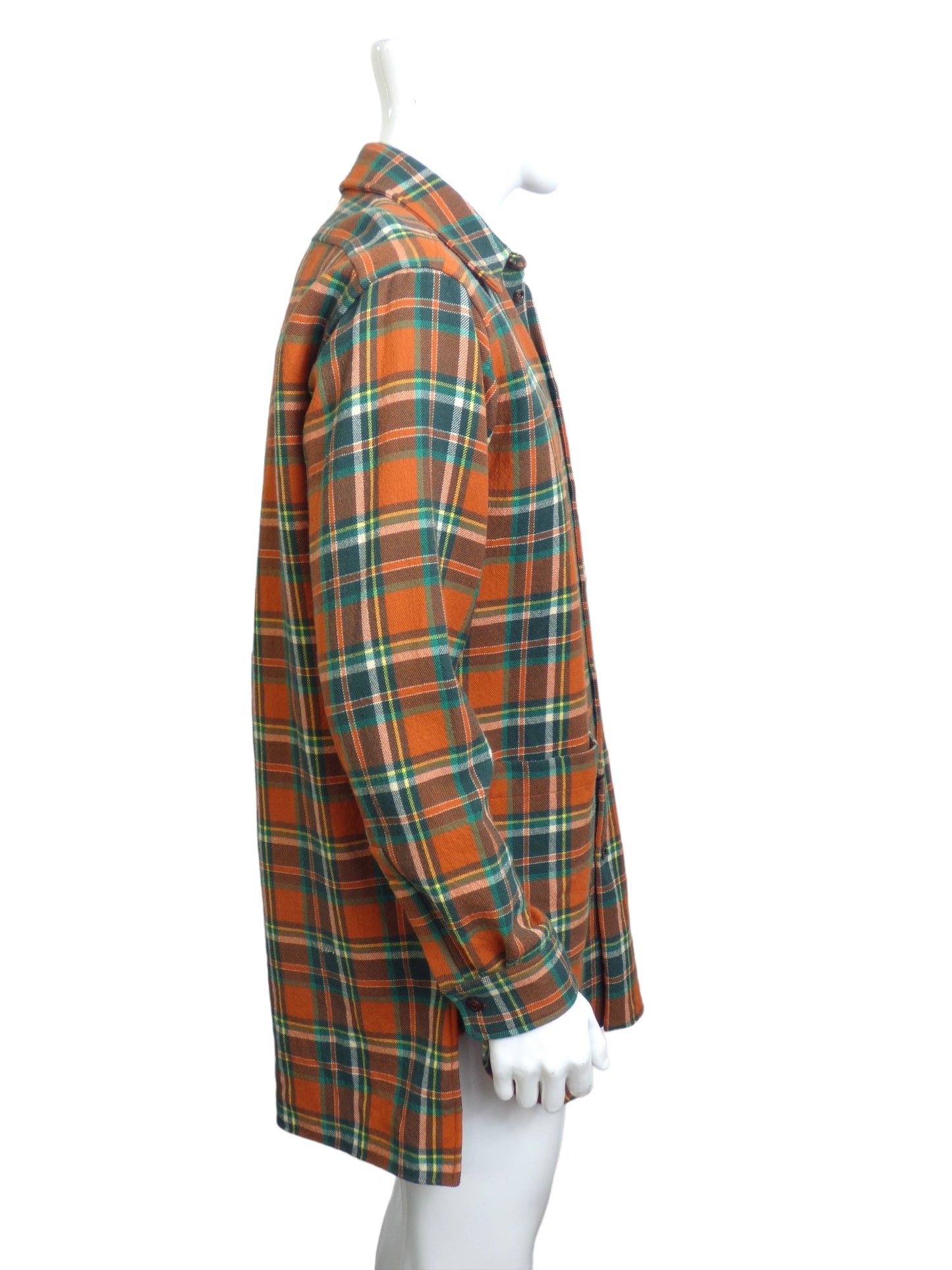 GUCCI- NWT 2019 Oversized Wool Plaid Shirt, Size-Small