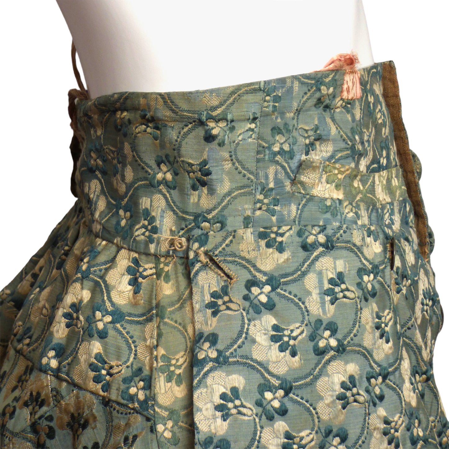 c.1780 Green Silk Brocade Breeches