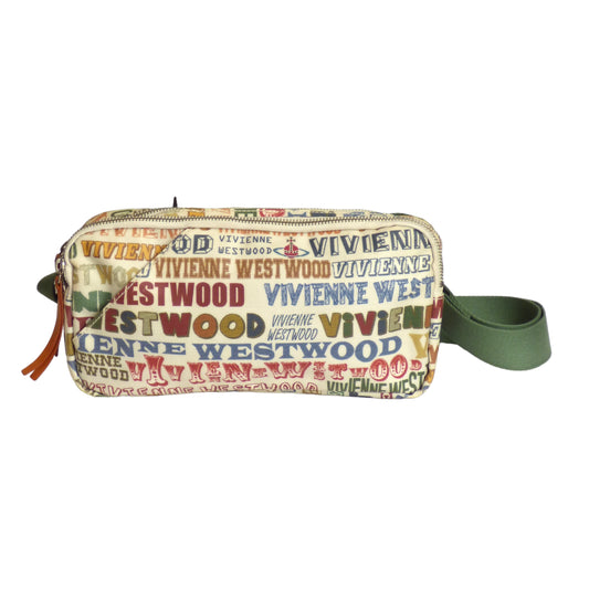 VIVIENNE WESTWOOD- Printed Canvas Crossbody Bag