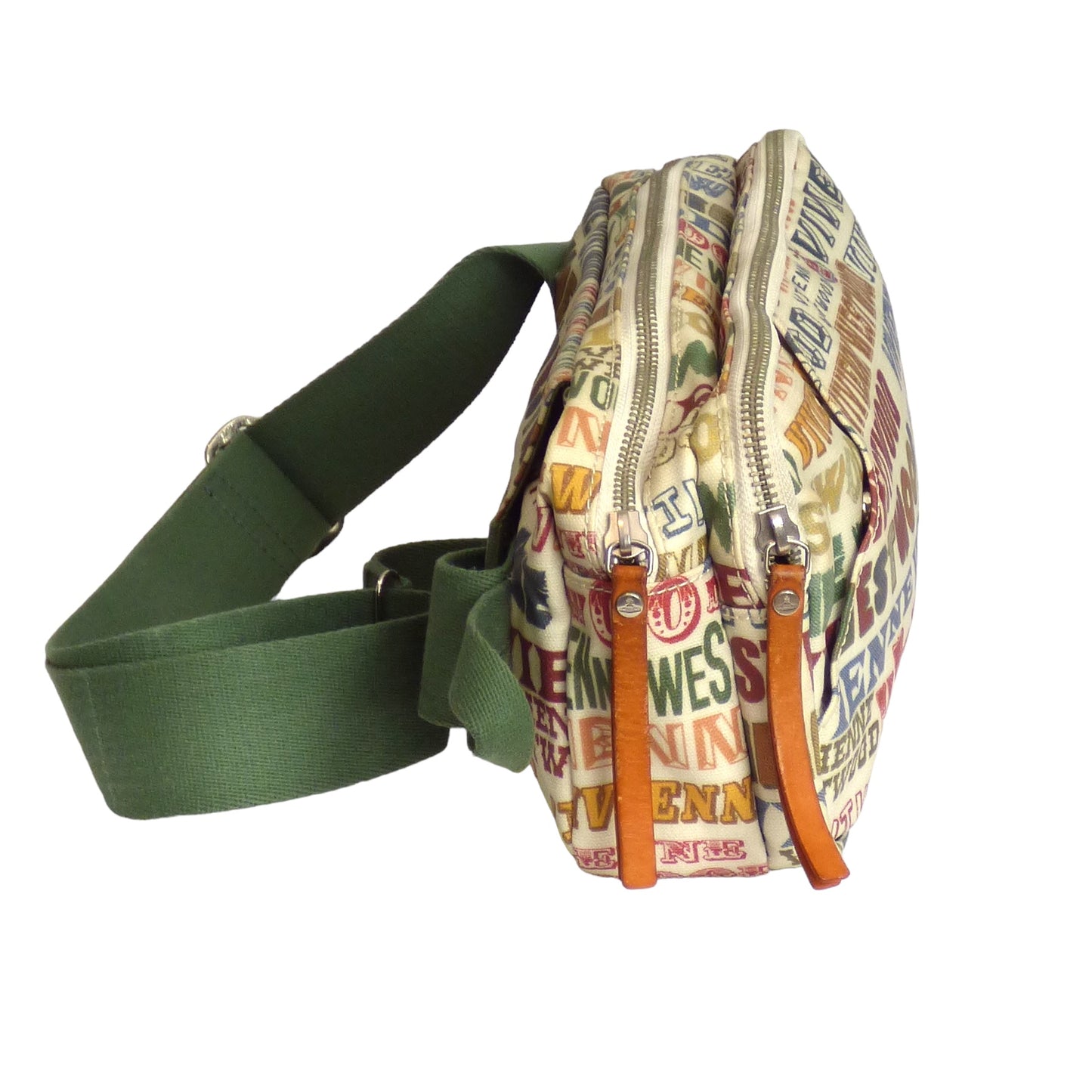 VIVIENNE WESTWOOD- Printed Canvas Crossbody Bag