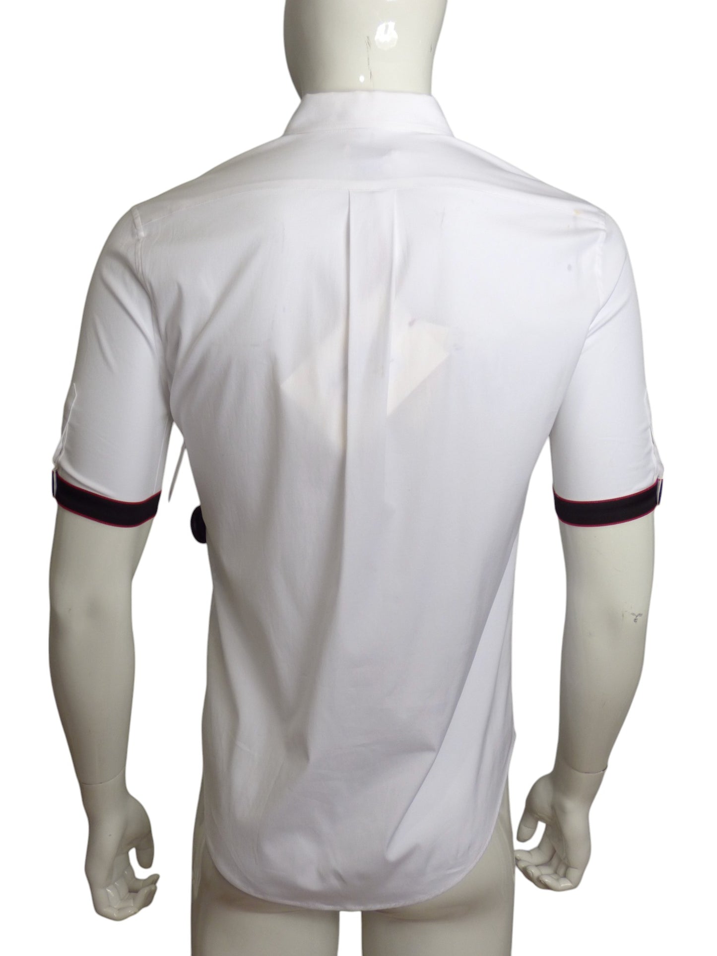 ALEXANDER MCQUEEN- NWT 2020 White Cotton S/S Shirt, Size Small